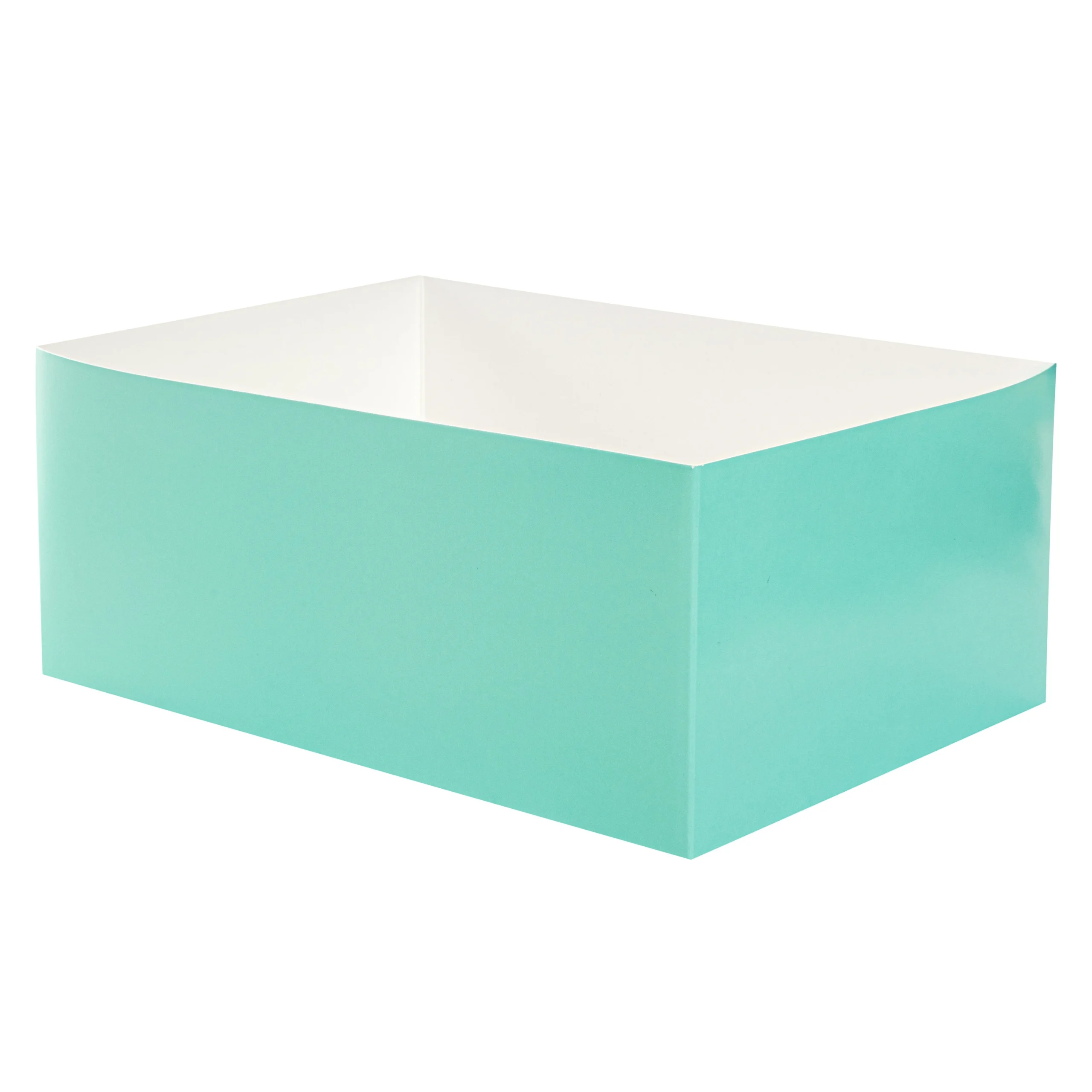 Trays, Sandwich & Burger, Bio Tek 8.50 x 6 x 3.50 Inch, Paper, Turquoise, Rectangular,100 - 1 EACH