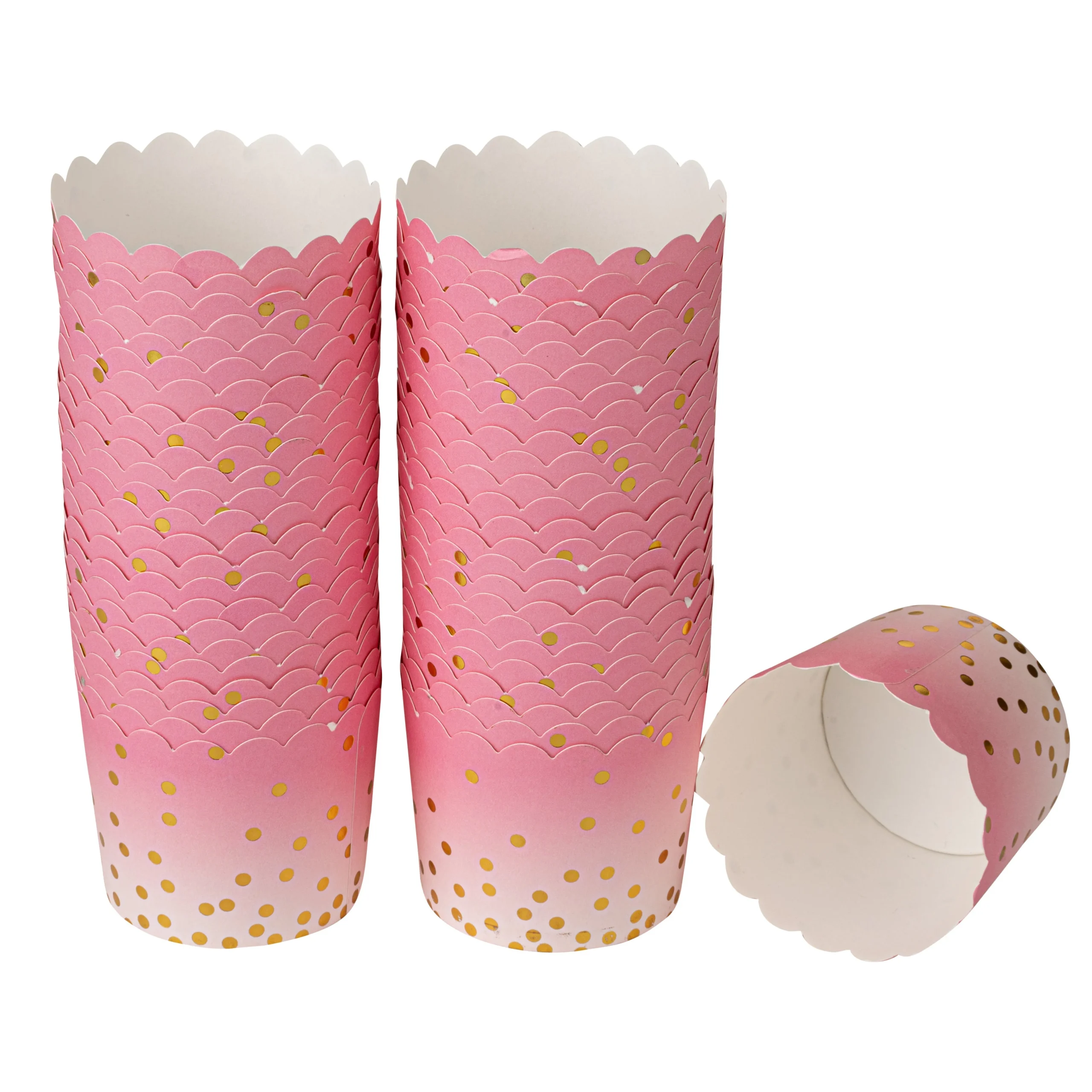 Cups, Baking, Panificio 4.50 Ounce, Greaseproof Paper, Blue, Scalloped,500 - 1 EACH