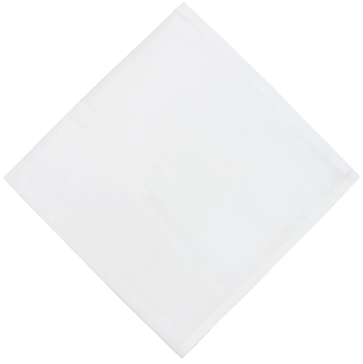 Napkins, 20 x 20 Inch, White, Spun Polyester,25 - 12 COUNT