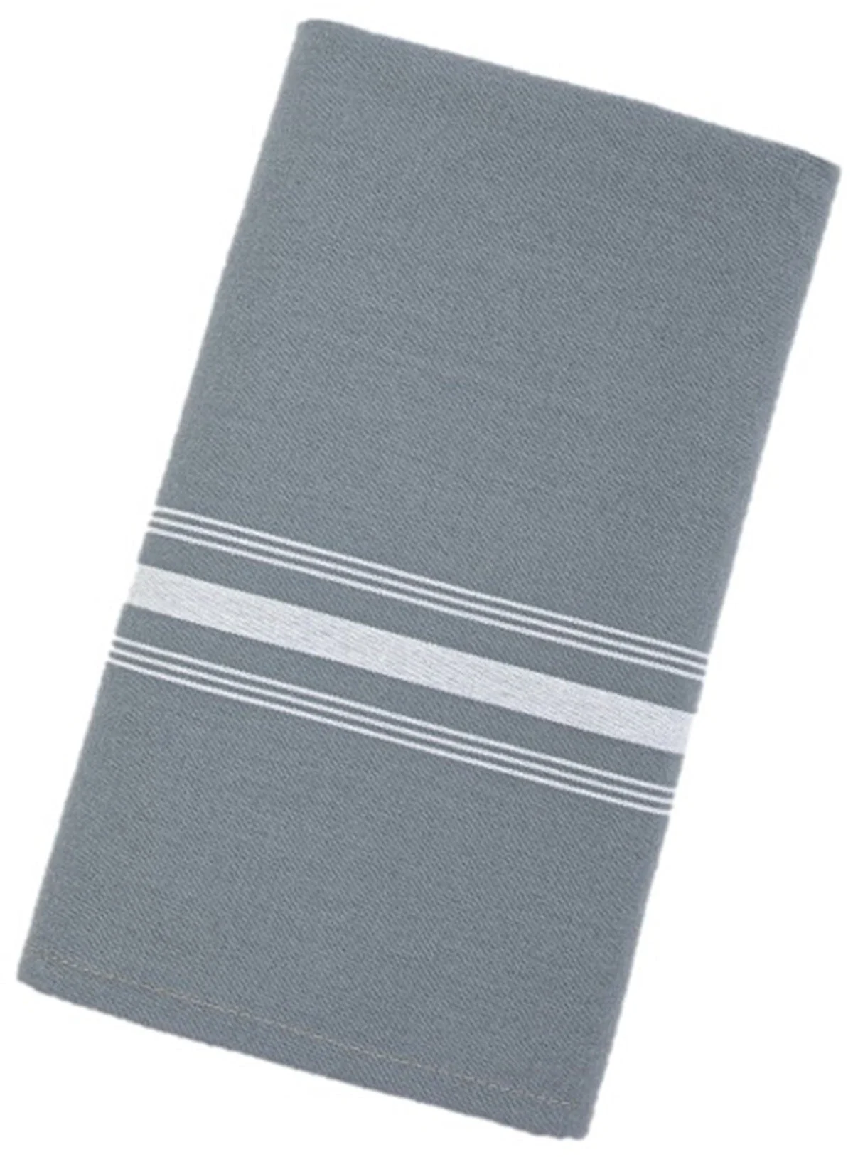 Napkins, Bistro, 18 x 22 Inch, Dark Grey with White Stripes,25 - 12 COUNT