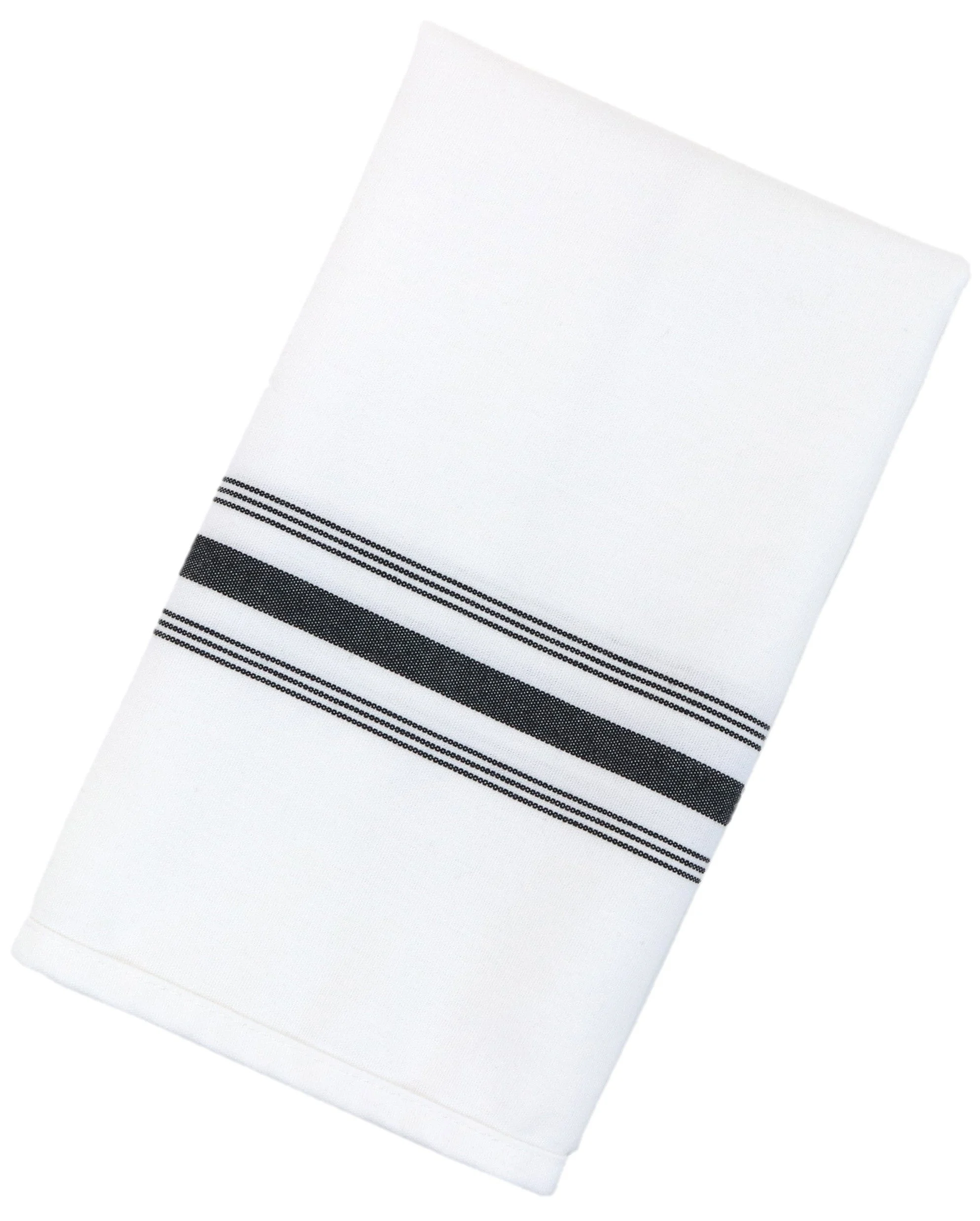 Napkins, Bistro, 18 x 22 Inch, Black Stripe,12 - 1 EACH