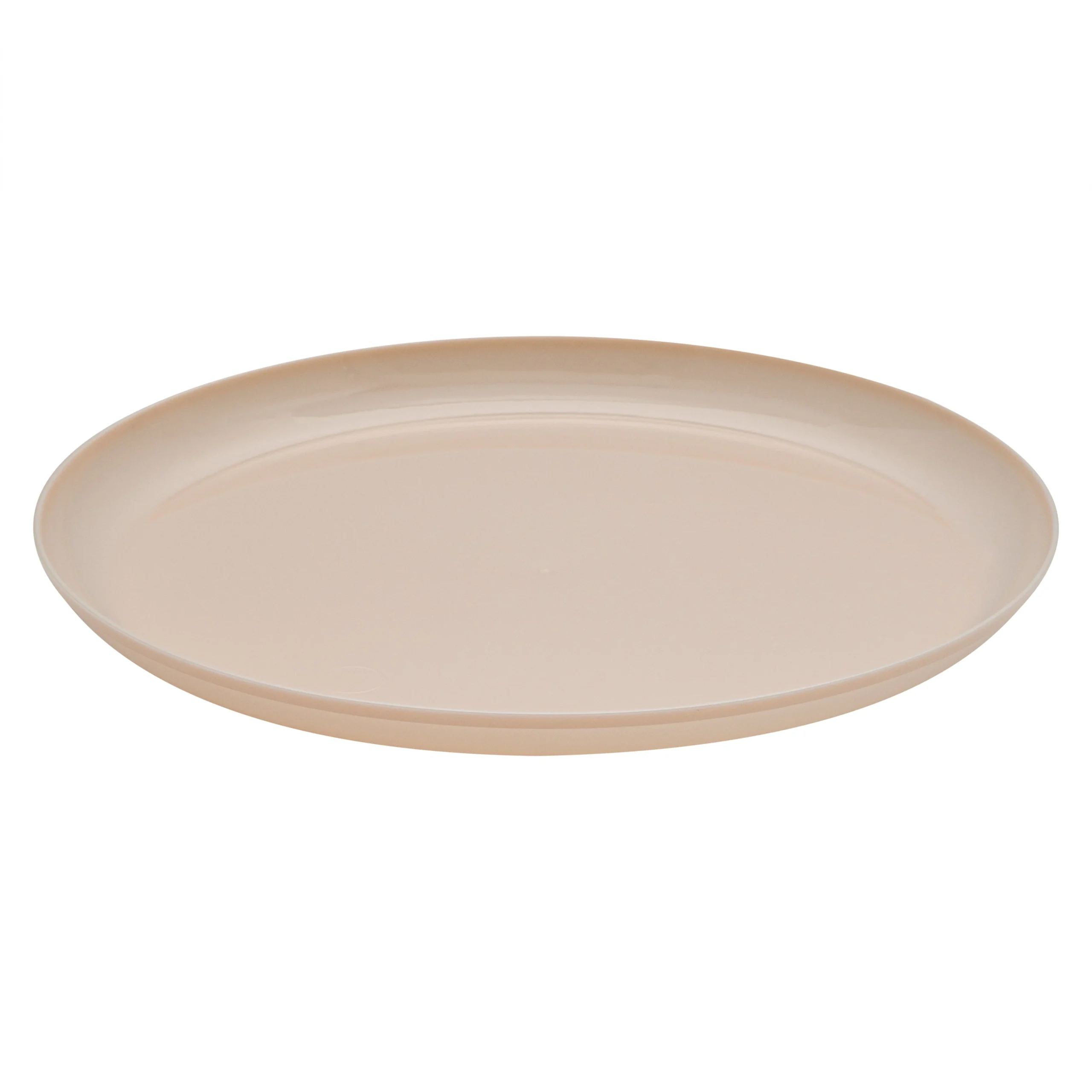 Plates, Moderna 6.25 x 6.25 x 0.50 Inch, Plastic, Light Pink, Round,40 - 1 EACH