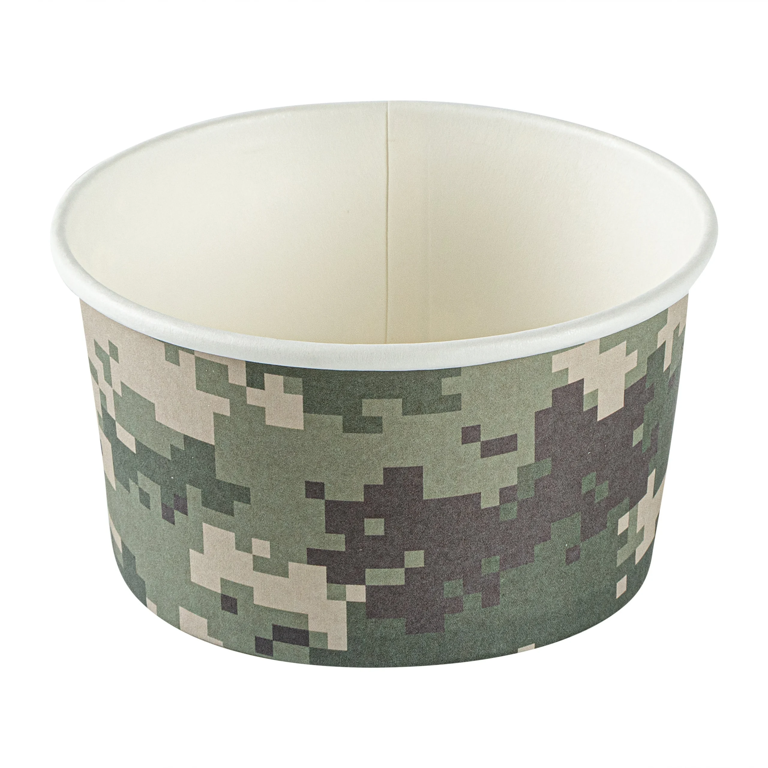 Cups, To-Go, Coppetta 8 Ounce, Paper, Camouflage, 3.75 x 3.75 x 2.25 Inch, Round,50 - 1 EACH
