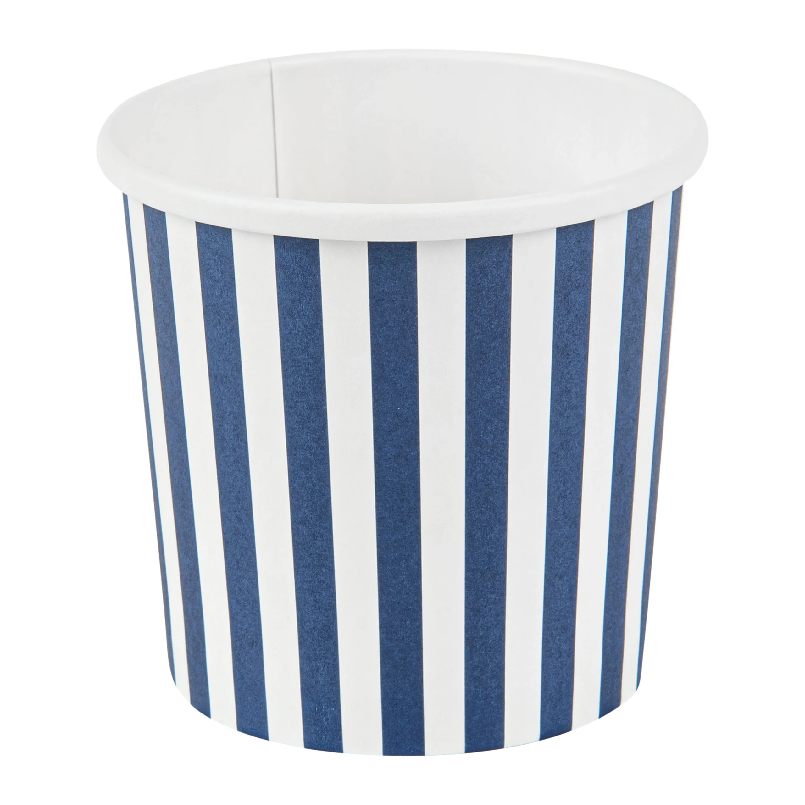 Containers, Soup, 12 Ounce, Paper, Blue & White, 3.50 x 3.50 x 3.50 Inch, Round,25 - 1 EACH
