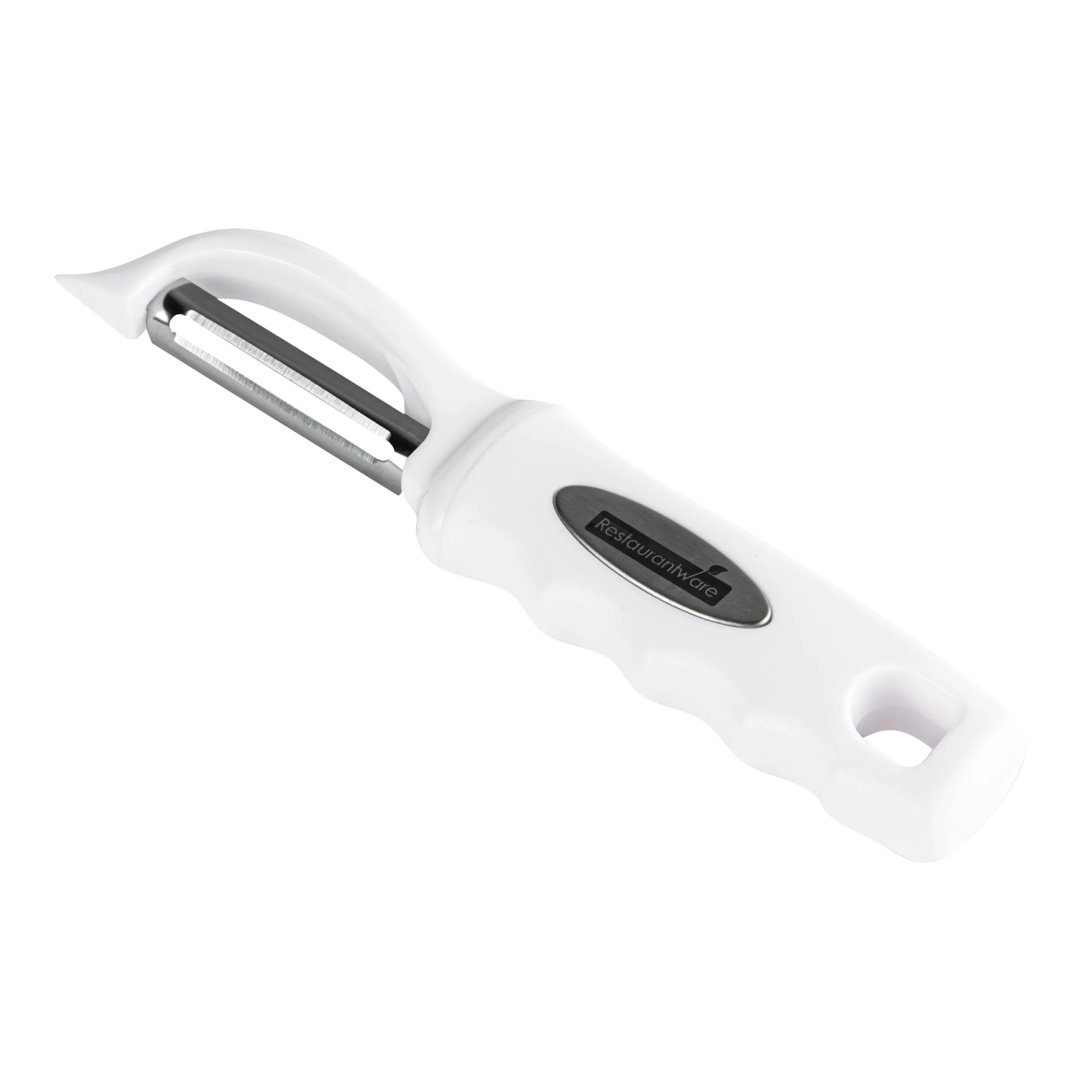 Peeler, Vegetable, Comfy Grip, 7.50 Inch, Stainless Steel, White,1 - 1 EACH