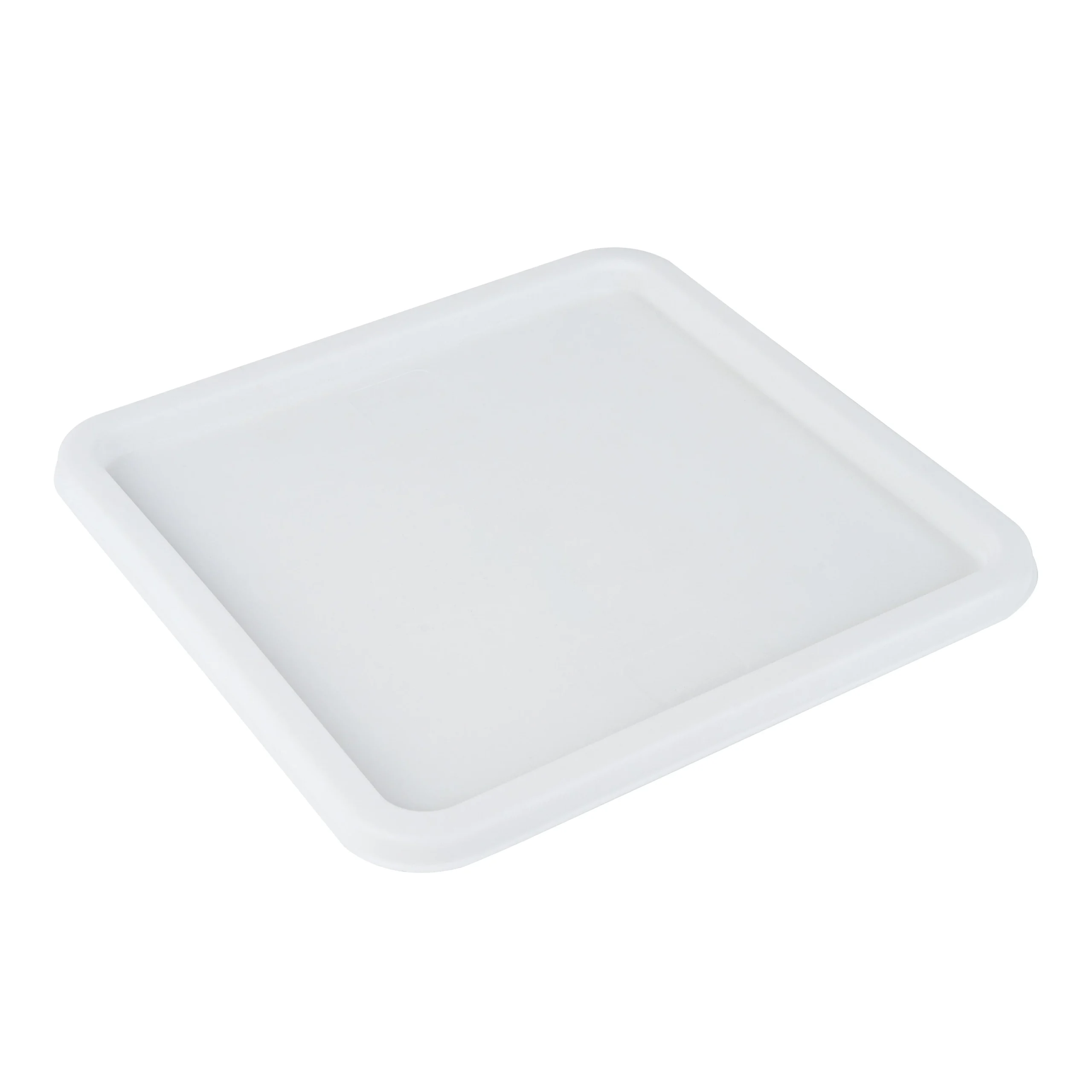 Lid, Met Lux, White, Plastic, Square, for 12/18/22 Quart Food Storage Conta,1 - 1 EACH