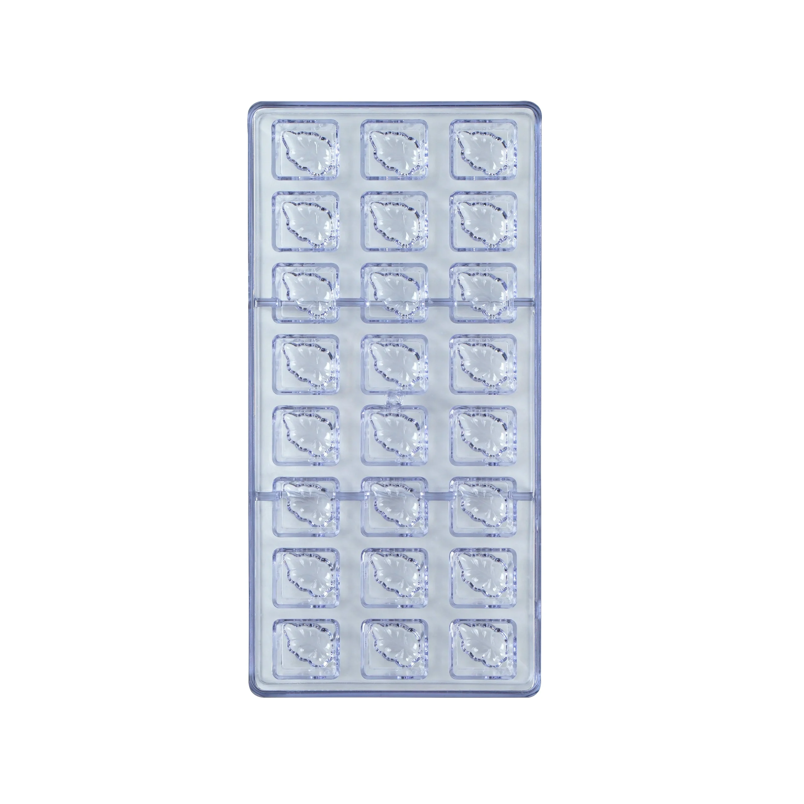 Molds, Candy & Chocolate, Pastry Tek 24-Compartment, Leaf Block, Polycarbonate,1 - 1 EACH