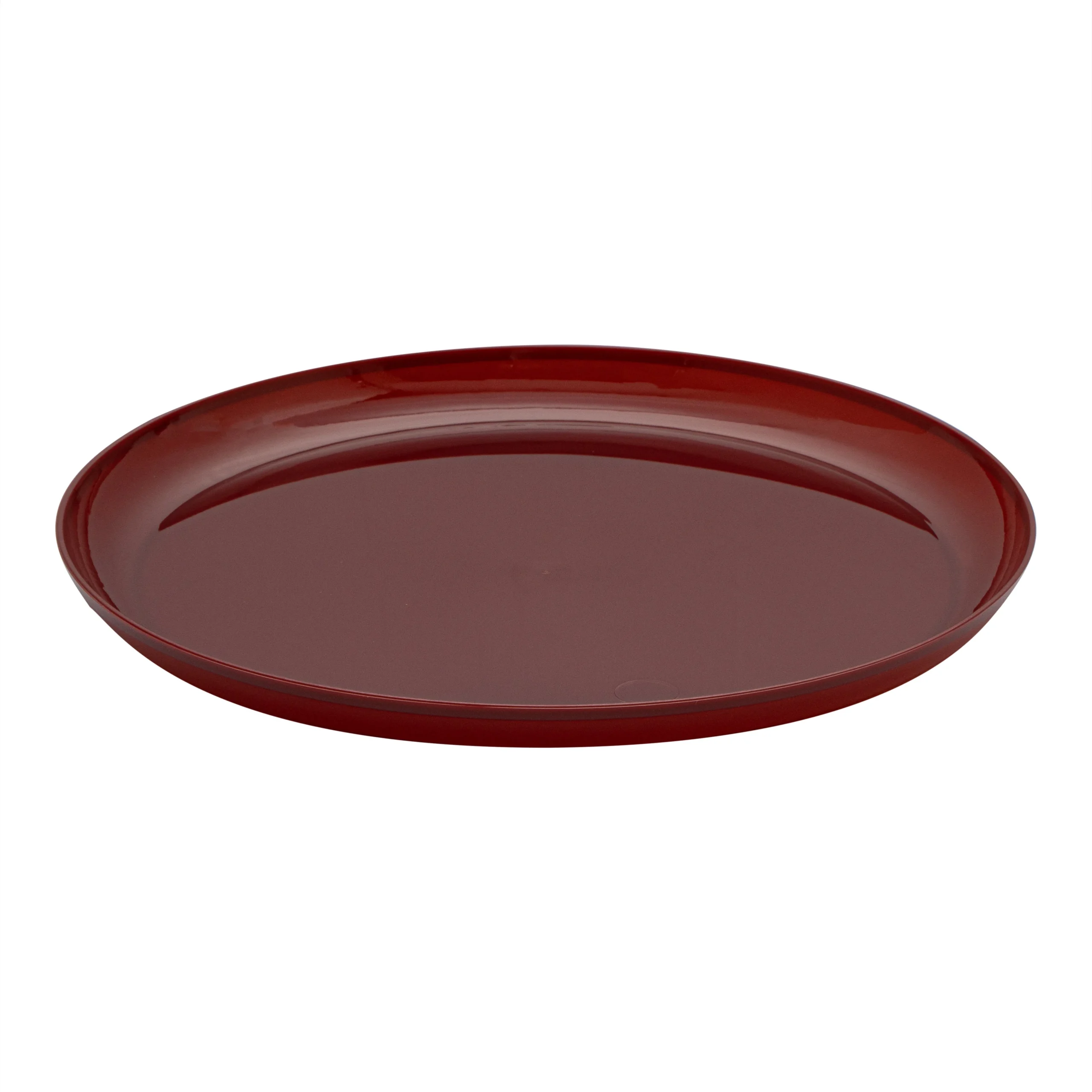 Plates, Moderna 6.25 x 6.25 x 0.50 Inch, Plastic, Burgundy, Round,5 - 40 COUNT