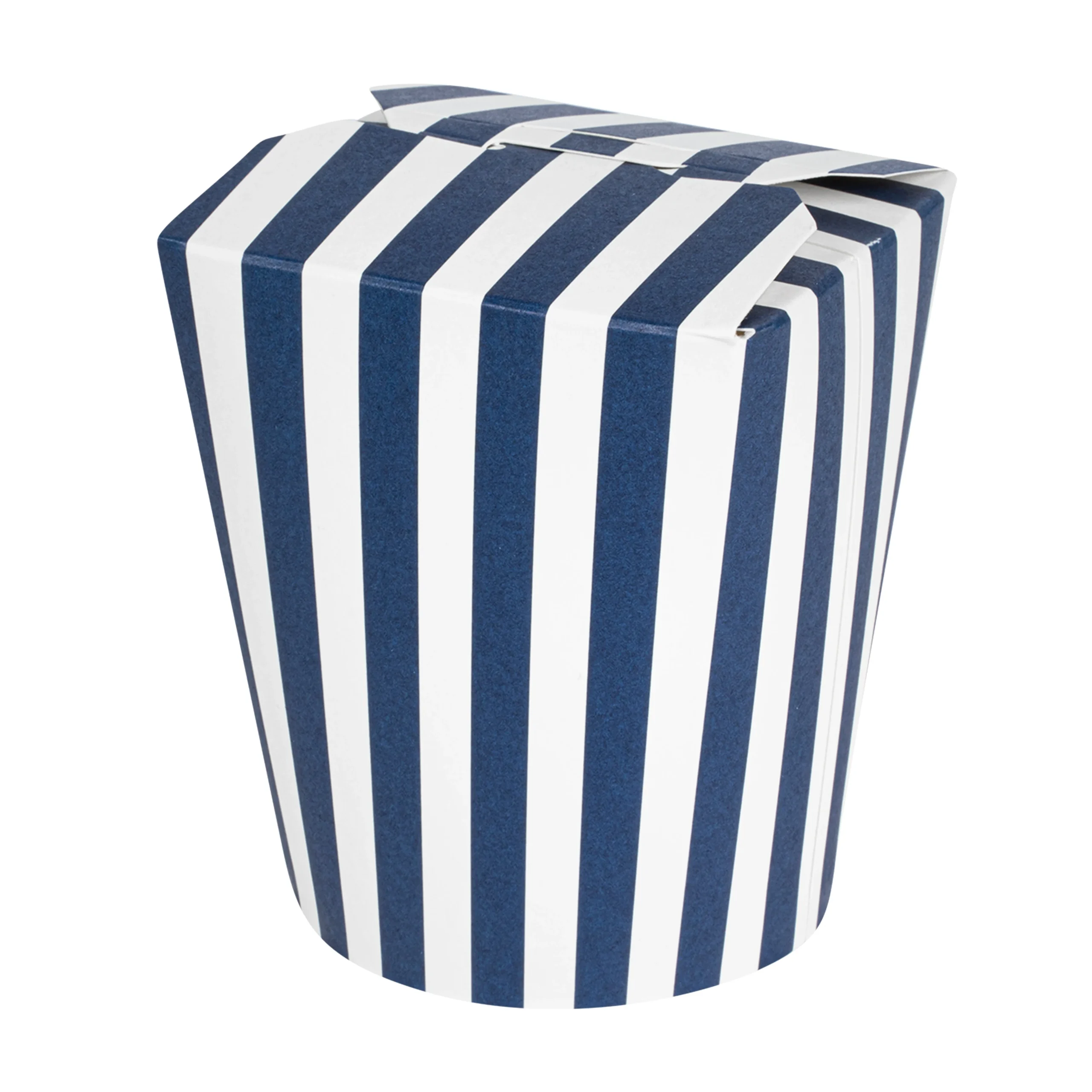 Containers, Take-Out Noodle, Bio Tek 16 Ounce, Paper, Blue & White, 3.25 x 3 x 4 Inch, Round,4 - 50 COUNT