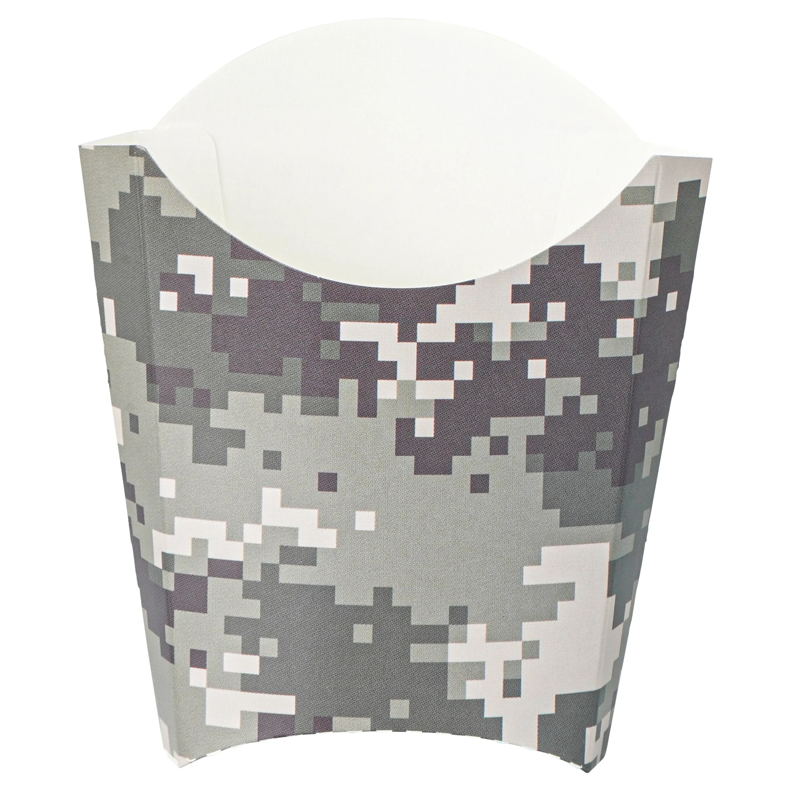 Containers, To-Go Fry & Snack, Bio Tek 2 Ounce, Paper, Camouflage, 4 x 2.75 x 3.50 Inch,100 - 1 EACH
