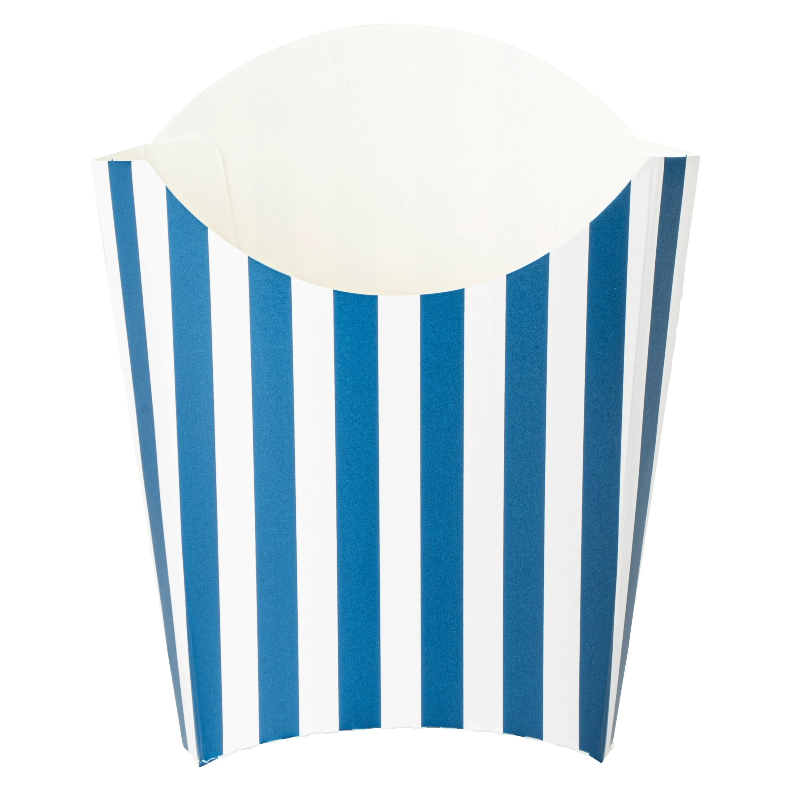Containers, To-Go Fry & Snack, Bio Tek 2 Ounce, Paper, Blue & White, 4 x 2.75 x 3.50 Inch,100 - 1 EACH
