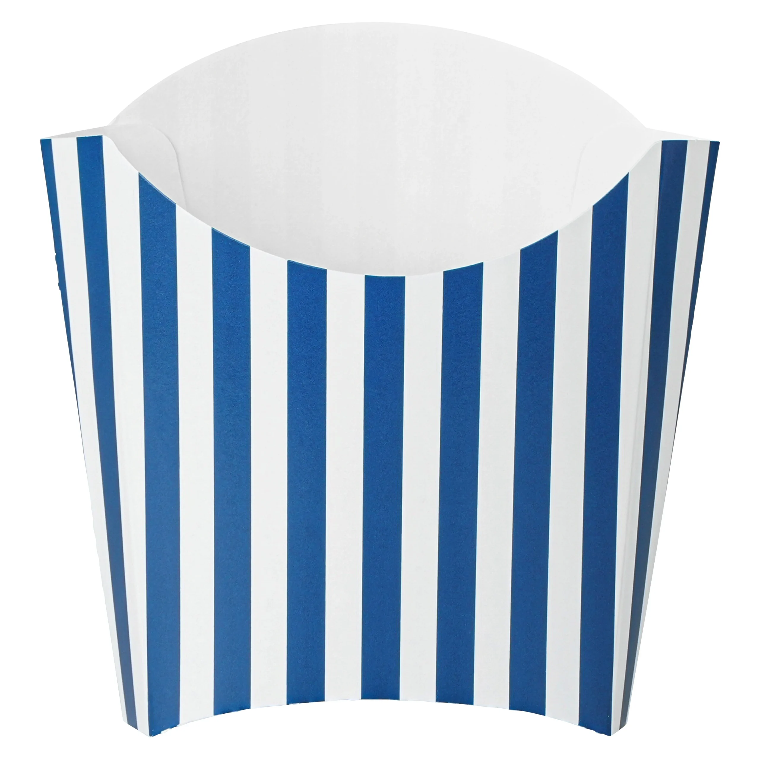 Containers, To-Go Fry & Snack, Bio Tek 3 Ounce, Paper, Blue & White, 4.50 x 3.25 x 3.75 Inch,100 - 1 EACH