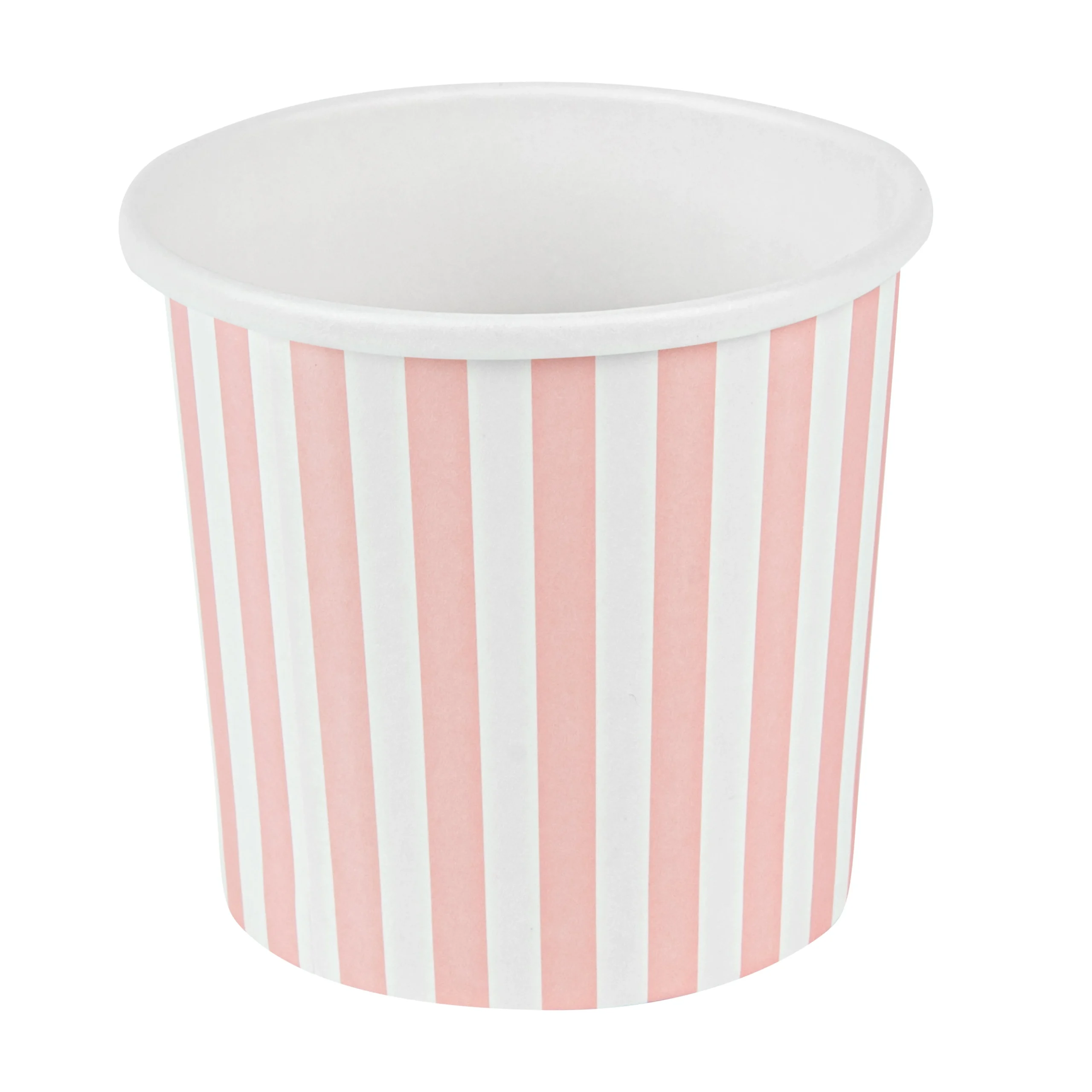 Containers, Soup, Bio Tek 12 Ounce, Paper, Pink & White Stripe, 3.50 x 3.50 x 3.50 Inch, Round,8 - 25 COUNT