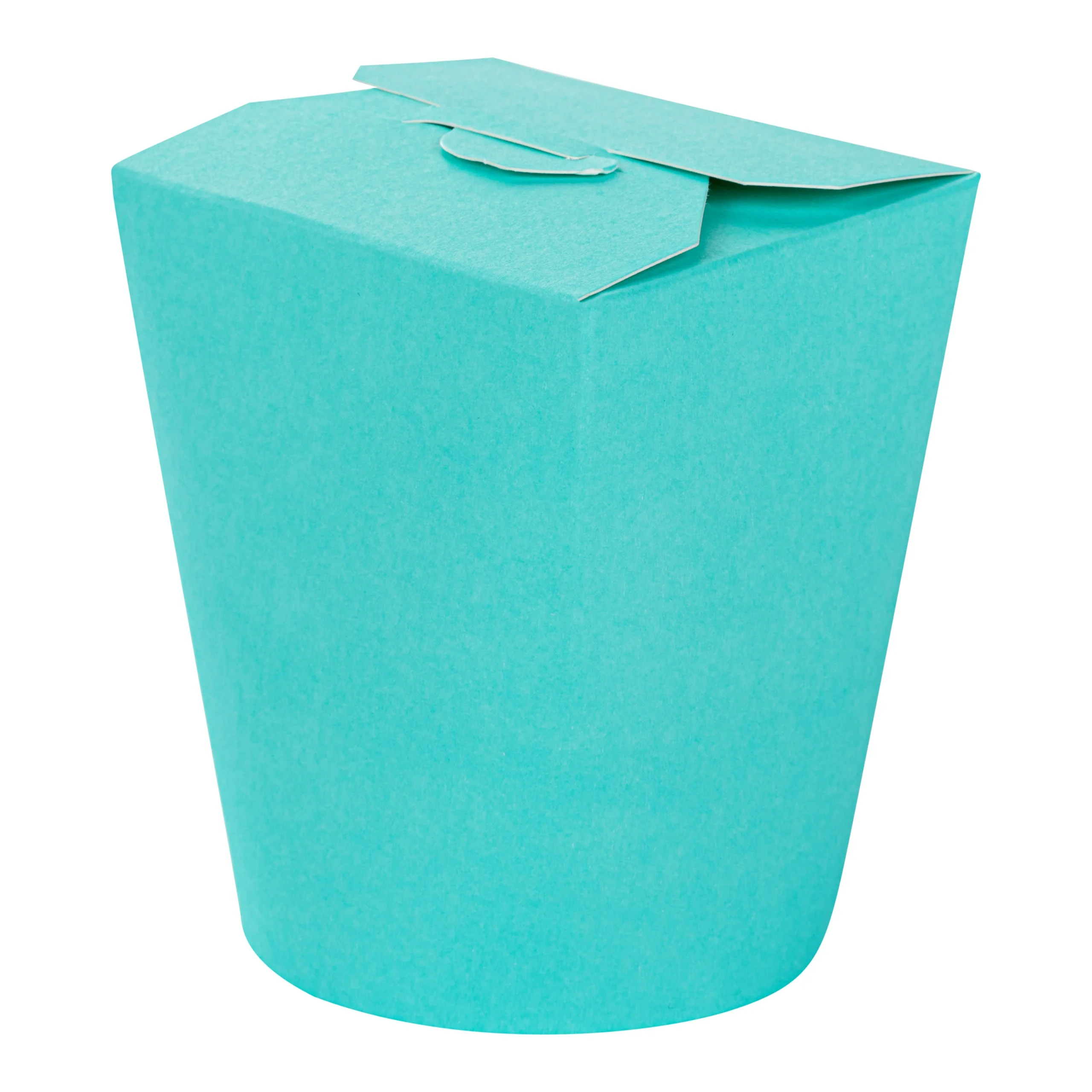 Containers, Take-Out Noodle, Bio Tek 16 Ounce, Paper, Turquoise, 3.25 x 3 x 4 Inch, Round,4 - 50 COUNT