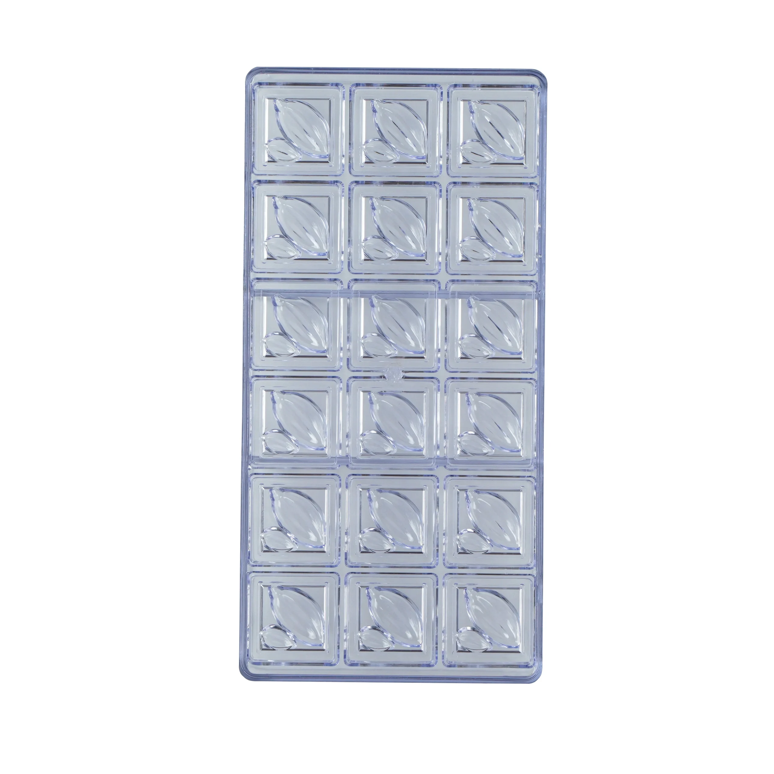 Molds, Candy & Chocolate, Pastry Tek 18-Compartment, Cocoa Bean, Polycarbonate,10 - 1 EACH