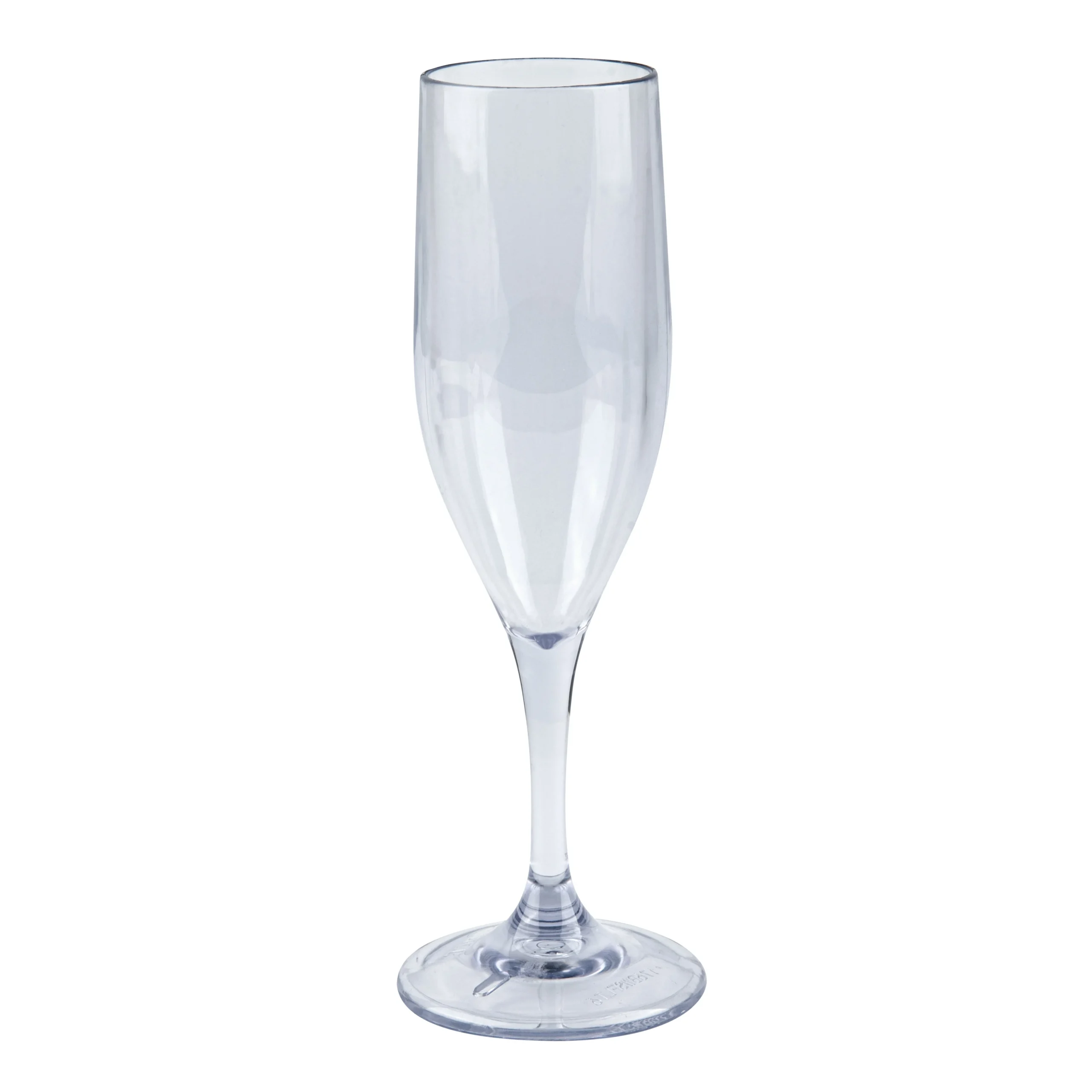 Flutes, Plastic Champagne, Bev Tek, Clear 6 Ounce, SAN, 2 x 2 x 8 Inch,10 - 1 EACH