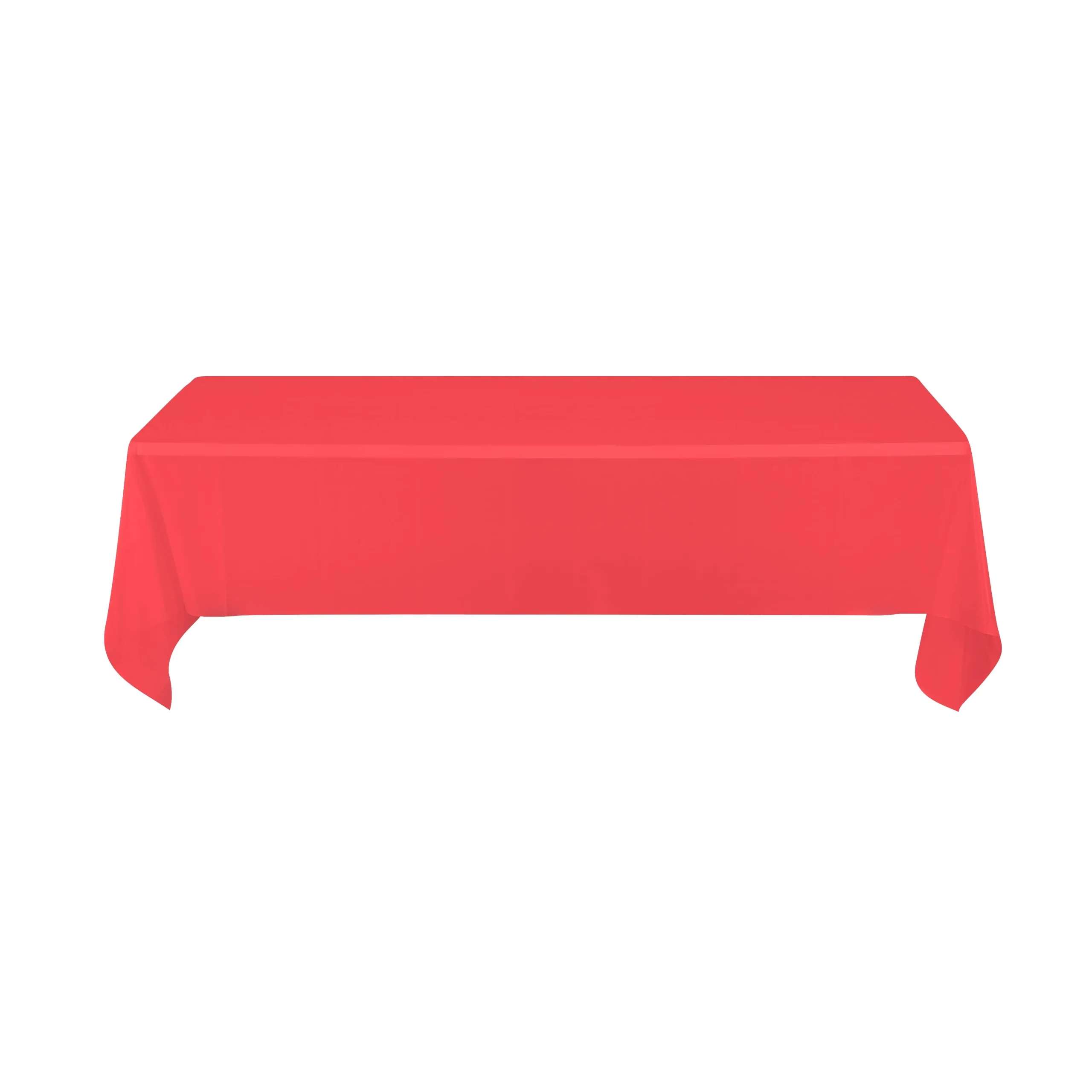 Covers, Table, Table Tek 108 x 54 Inch, Plastic, Red, Rectangular,2 - 1 EACH