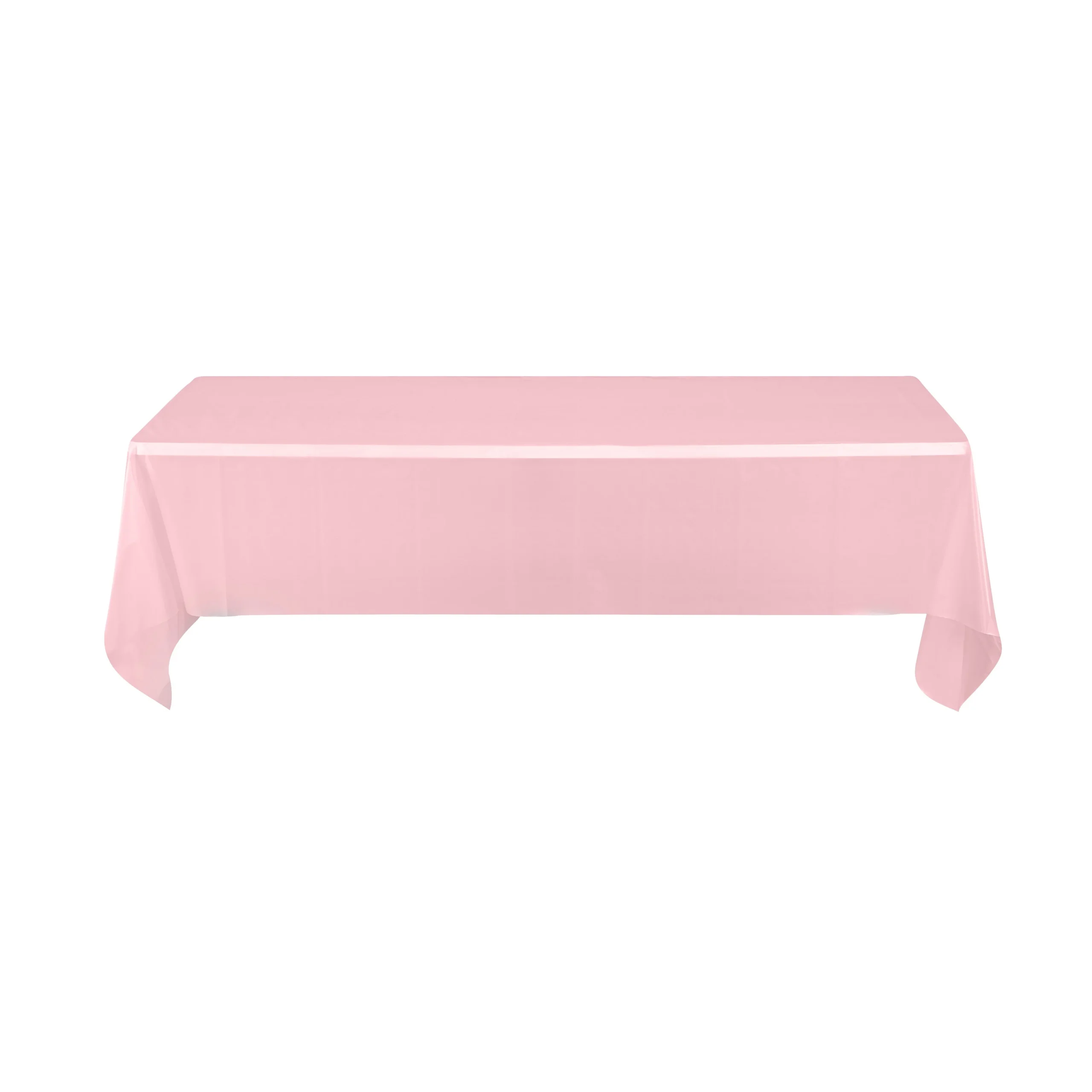 Covers, Table, Table Tek 108 x 54 Inch, Plastic, Pink, Rectangular,2 - 1 EACH