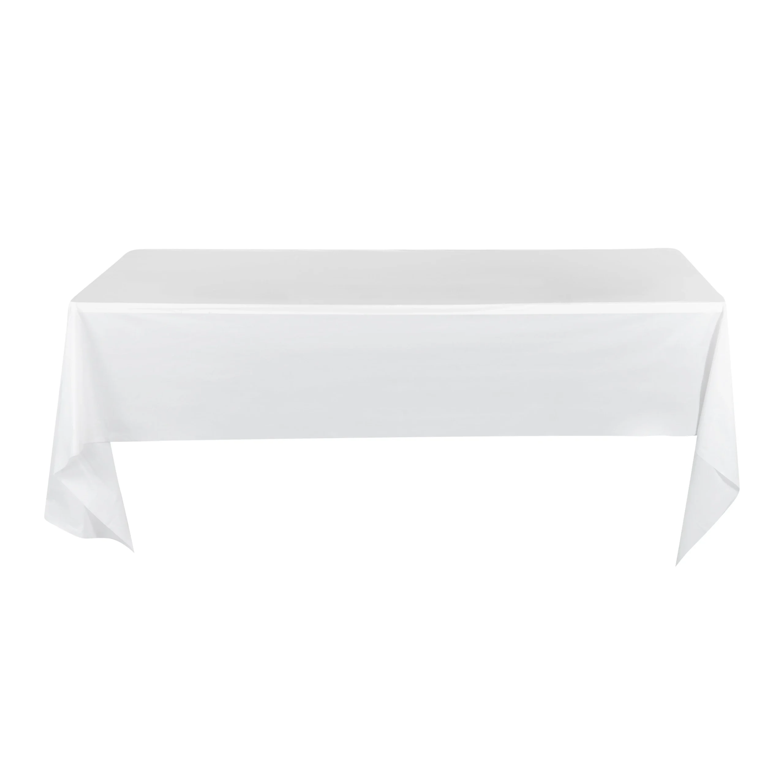 Covers, Table, Table Tek 108 x 54 Inch, Plastic, White, Rectangular,2 - 1 EACH