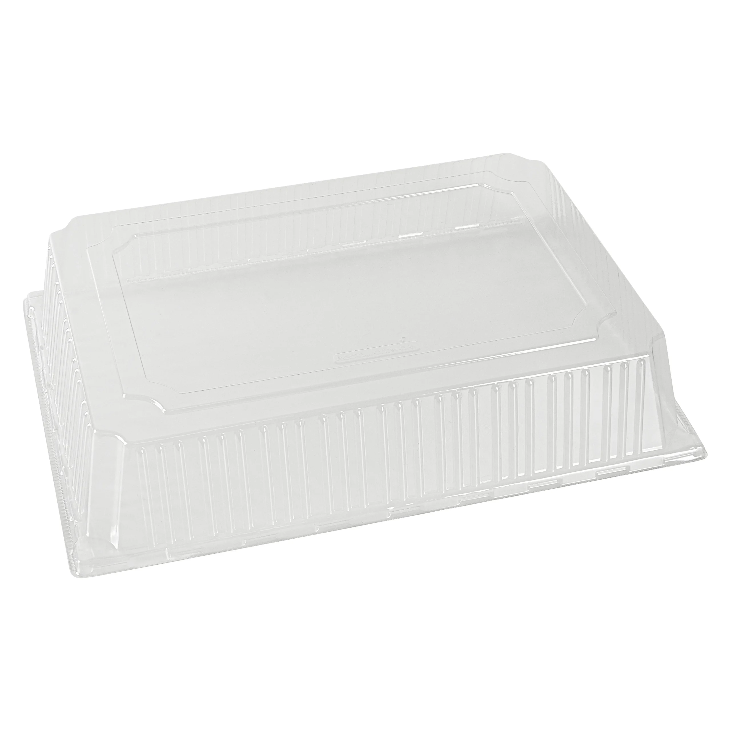 Lids, Taipei, Plastic, Clear, Rectangular, for 15.25 x 10.75 Inch Poplar Plates,25 - 1 EACH