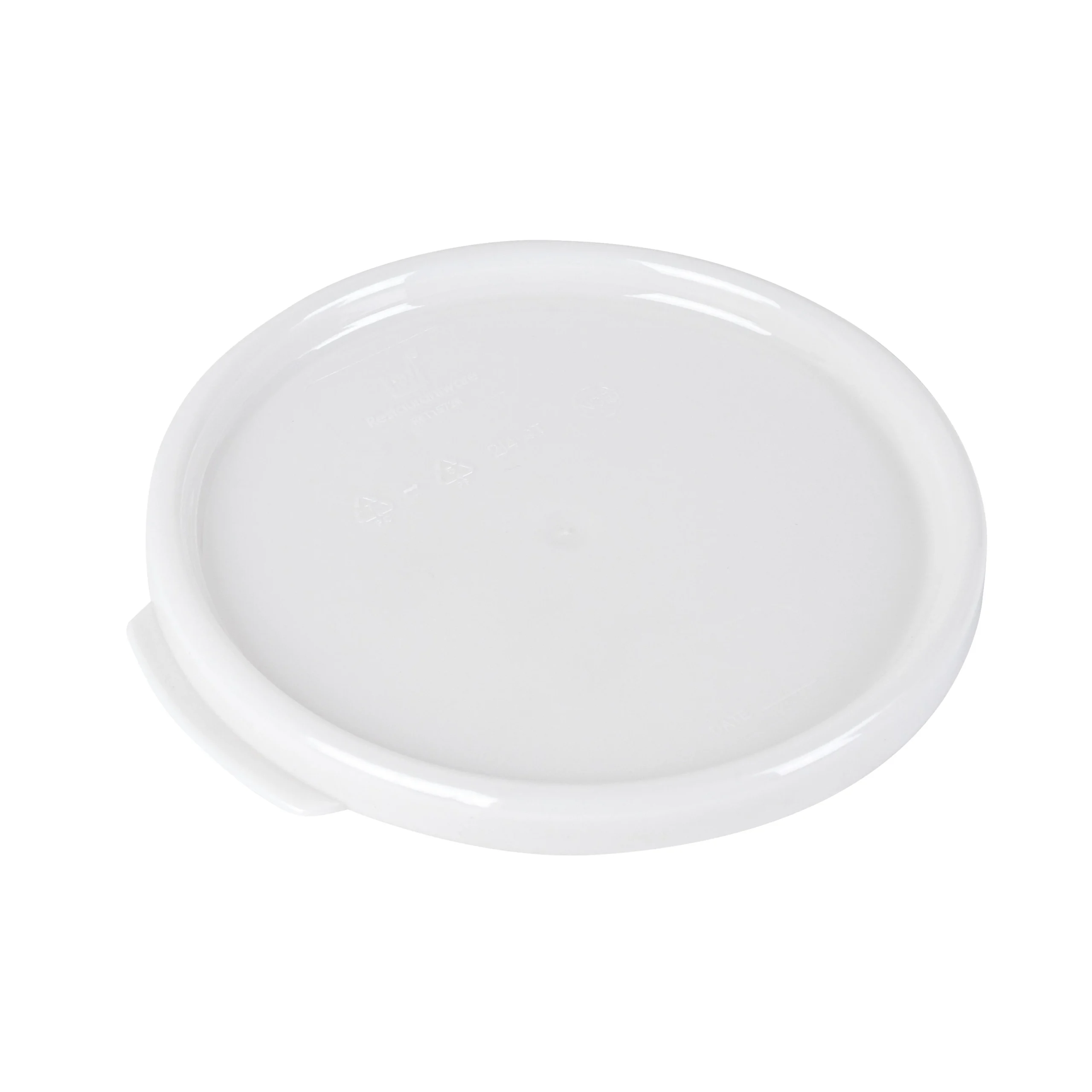 Lids, Met Lux, White, Plastic, Round, for 2 & 4 Quart Food Storage Container,10 - 1 EACH