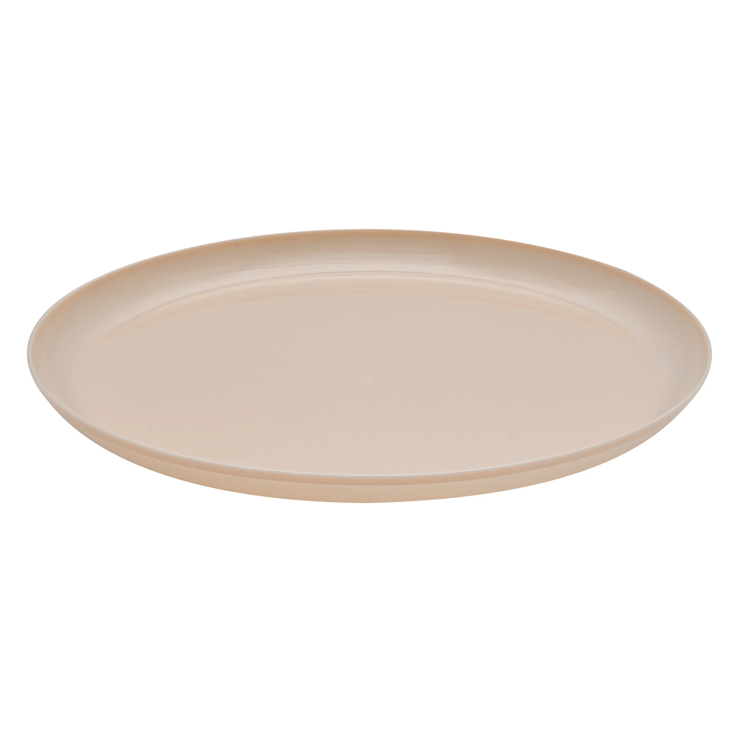 Plates, Moderna 10.75 x 0.50 Inch, Plastic, Light Pink, Round,40 - 1 EACH