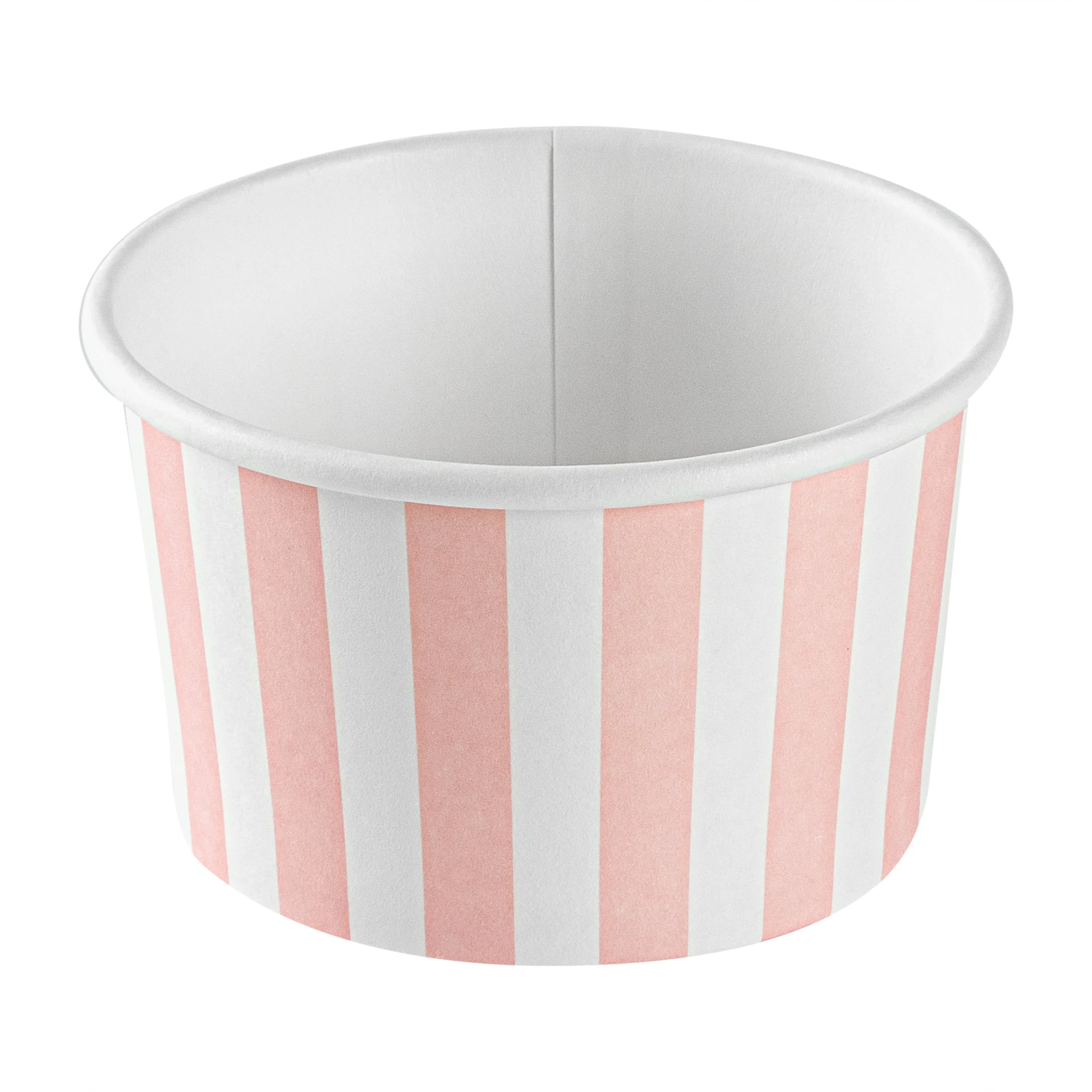 Cups, To-Go, Coppetta 3 Ounce, Paper, Pink & White Stripe, 3 x 3 x 1.75 Inch,50 - 1 EACH