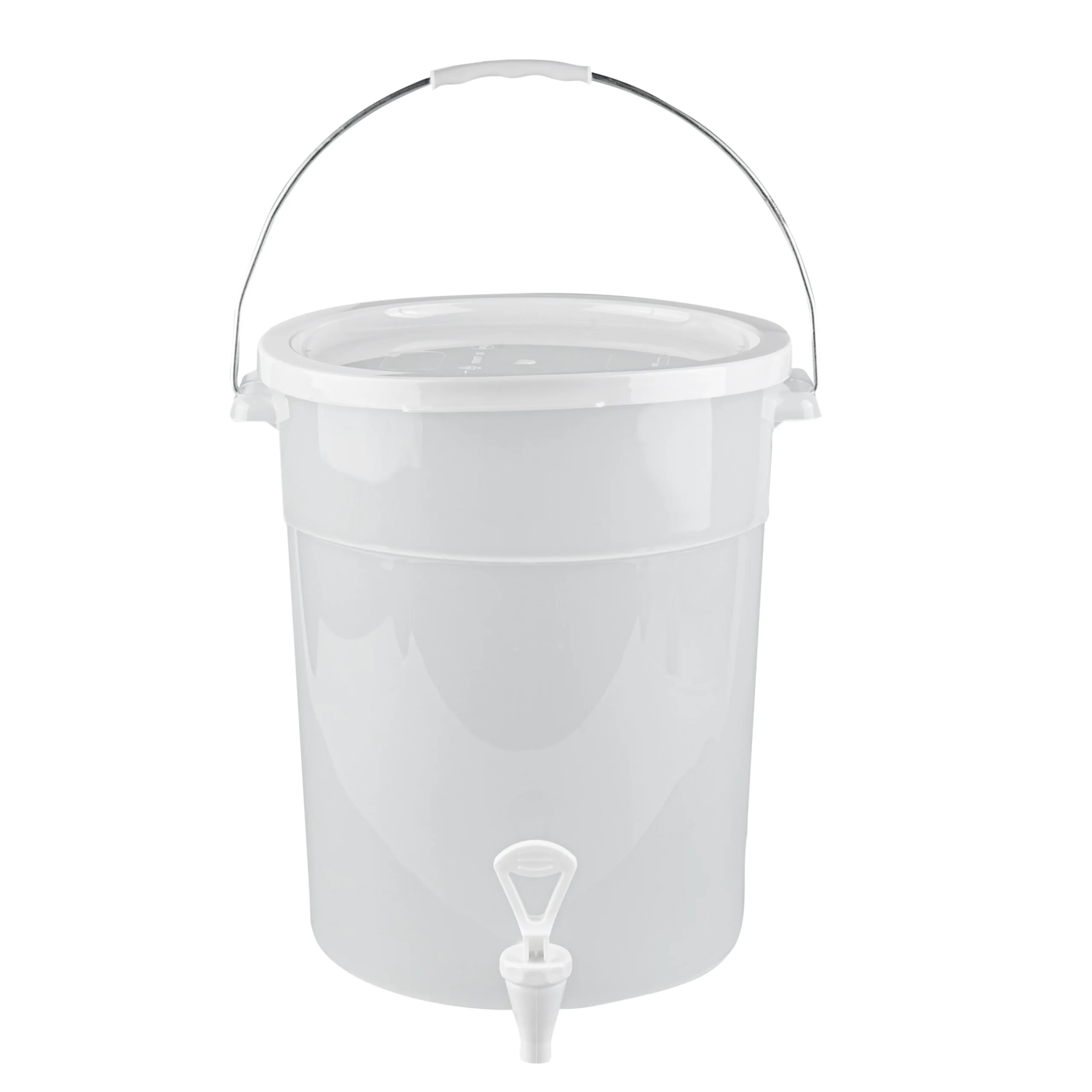 Dispenser, Beverage, Bev Tek 6 Gallon, Round, Clear, Plastic, 12.25 x 12.25 x 15 Inch,1 - 1 EACH