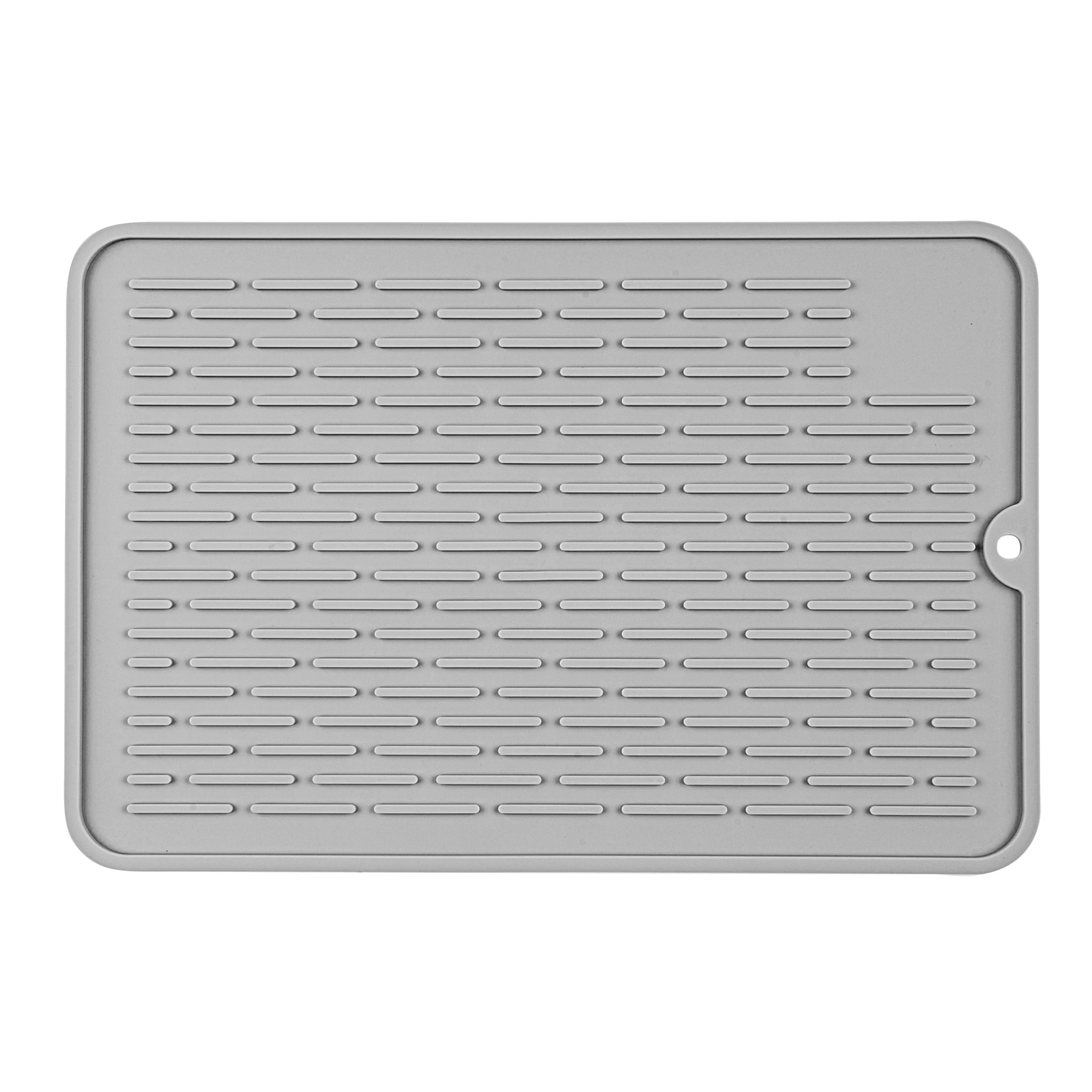 Mats, Dish Drying, Comfy Grip 11.75 x 7.75 Inch, Gray, Rectangular,1 - 1 EACH