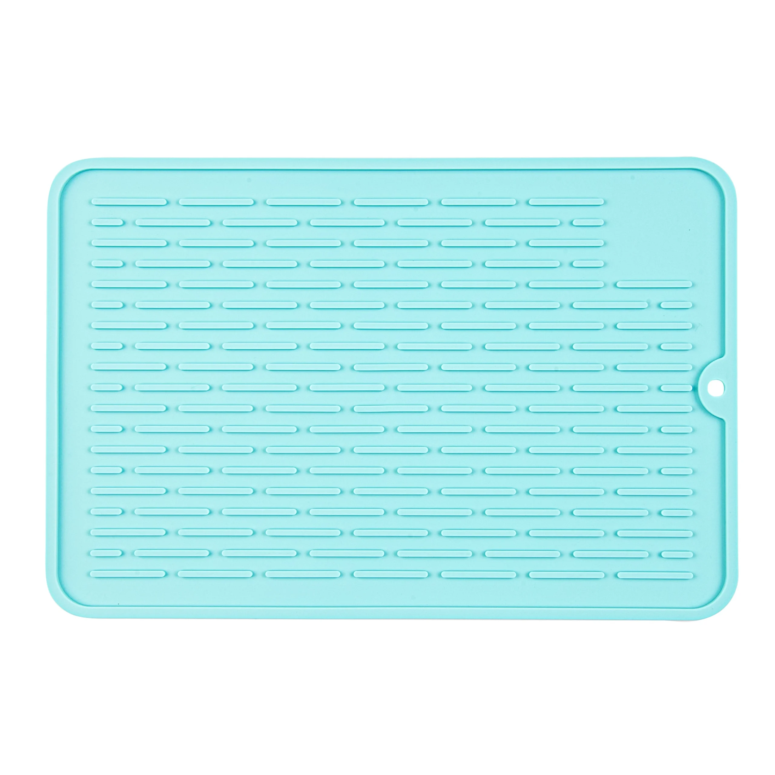 Mats, Dish Drying, Comfy Grip 11.75 x 7.75 Inch, Turquoise, Rectangular,1 - 1 EACH
