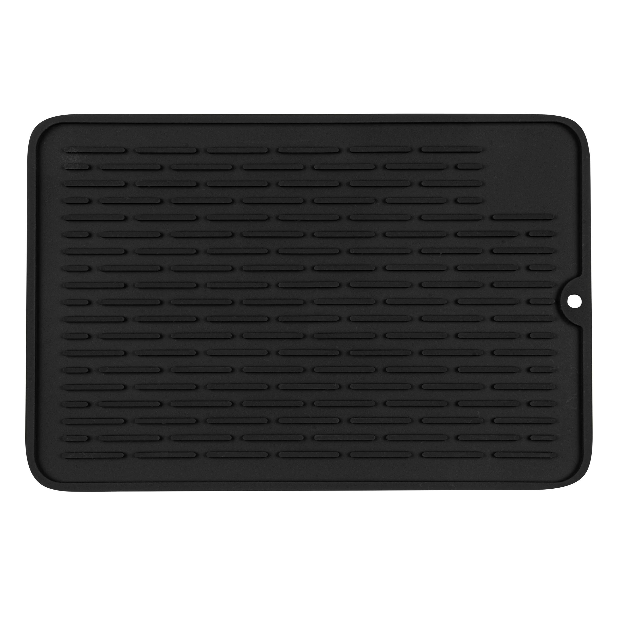 Mats, Dish Drying, Comfy Grip 11.75 x 7.75 Inch, Black, Rectangular,1 - 1 EACH