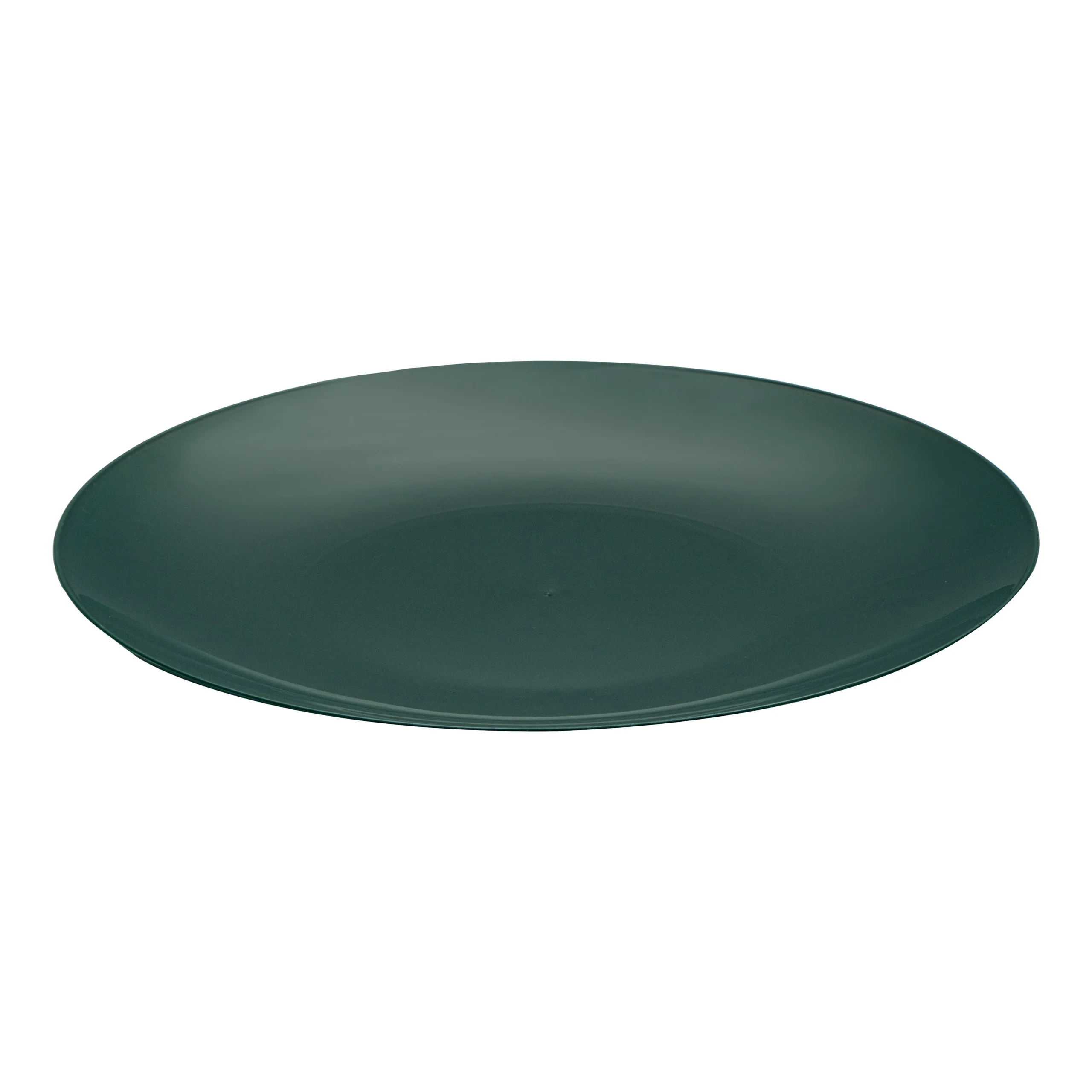 Plates, Moderna 9 x 0.75 Inch, Plastic, Forest Green, Round,5 - 40 COUNT