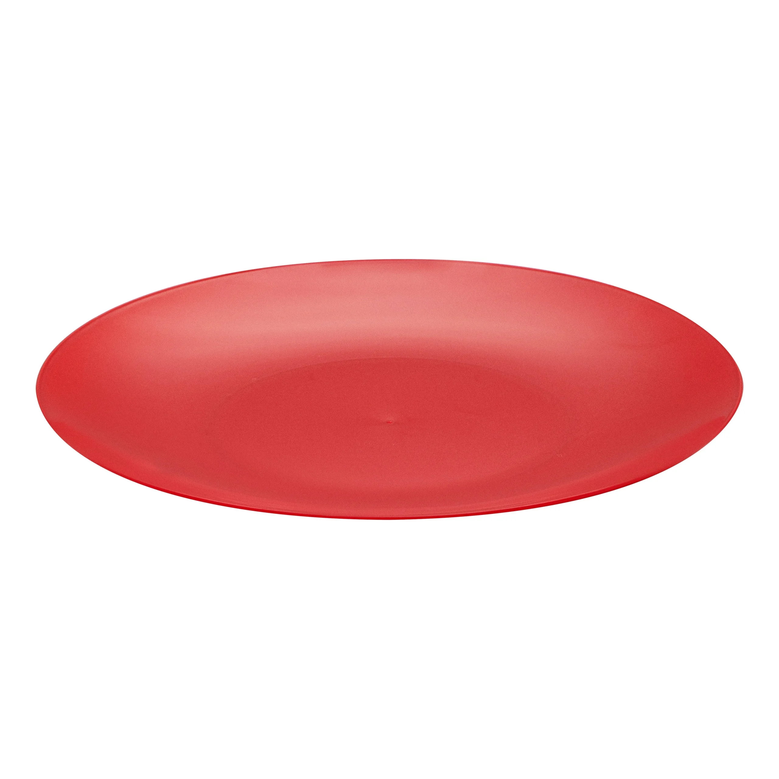 Plates, Moderna 9 x 0.75 Inch, Plastic, Red, Round,5 - 40 COUNT