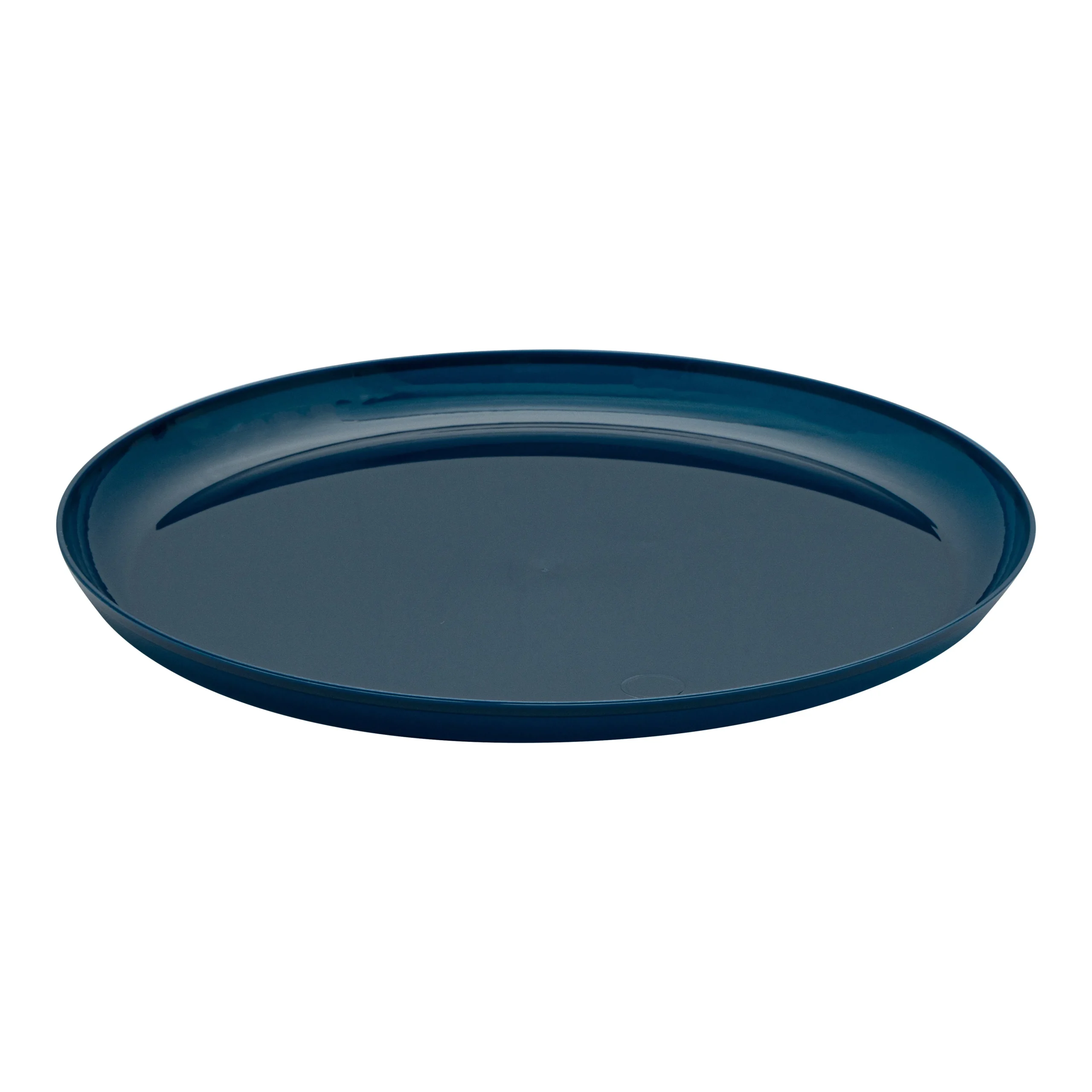 Plates, Moderna 8.50 x 0.50 Inch, Plastic, Midnight Blue, Round,5 - 40 COUNT