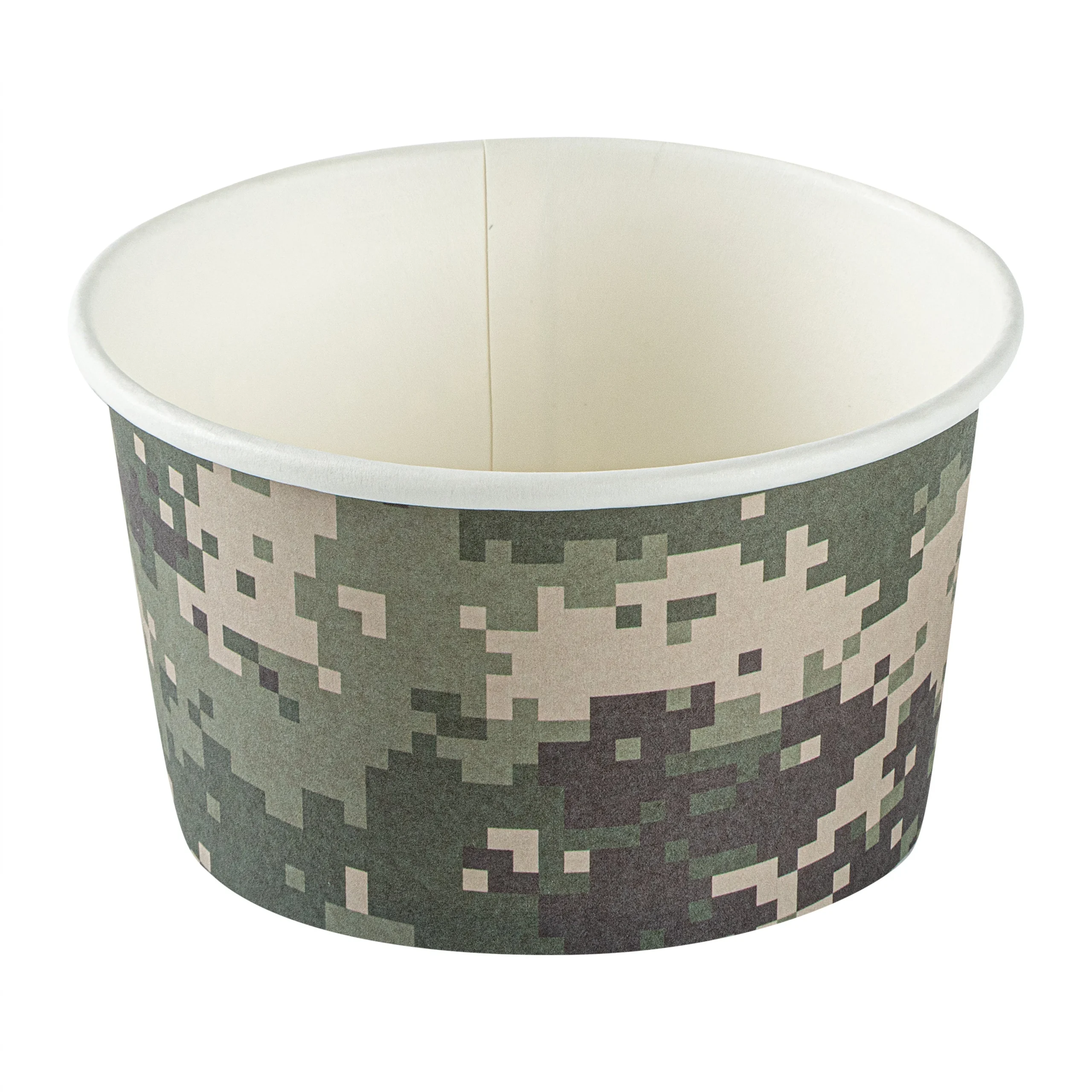 Cups, To-Go, Coppetta 12 Ounce, Paper, Camouflage, 4 x 4 x 2.25 Inch,4 - 50 COUNT