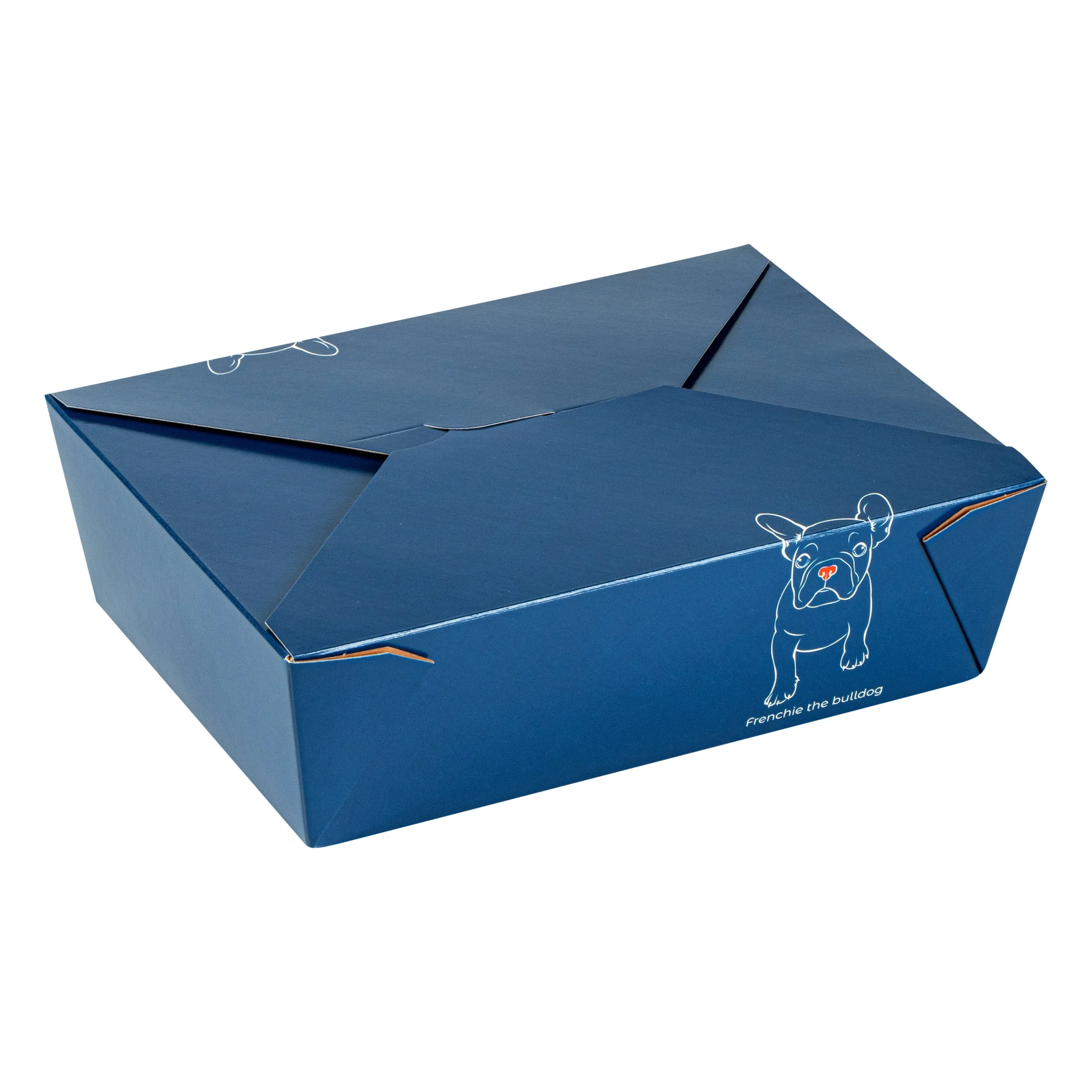 Containers, Take-Out, Bio Tek 71 Ounce, Paper, Frenchie, 8.50 x 6.25 x 2.50 Inch, #3, Rectangular,4 - 50 COUNT