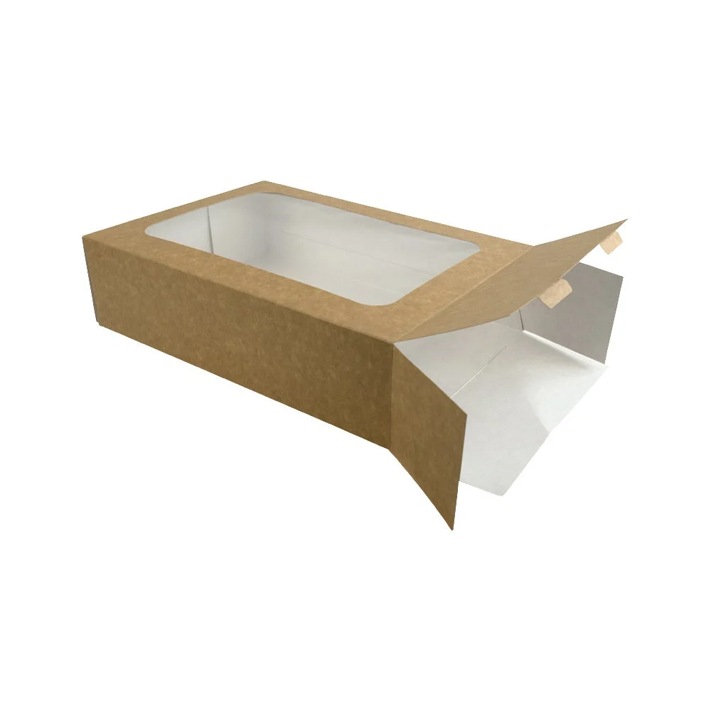Sleeves, 12.20 x 8.80 x 3.30 Inch, Paper, Kraft, Medium, with Window,100 - 1 EACH
