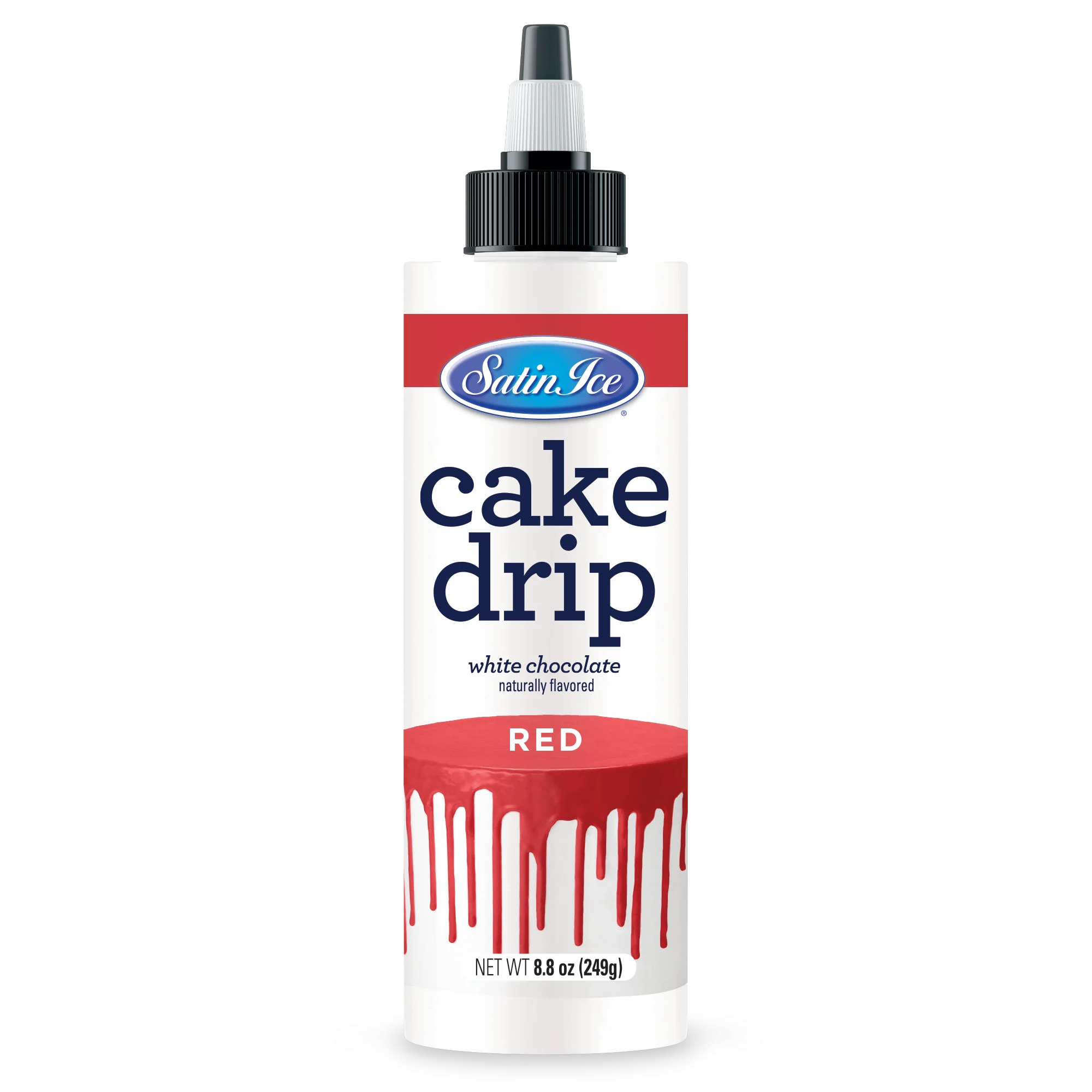 Icing, Cake Drip, Red,3 - 8.8 OUNCE