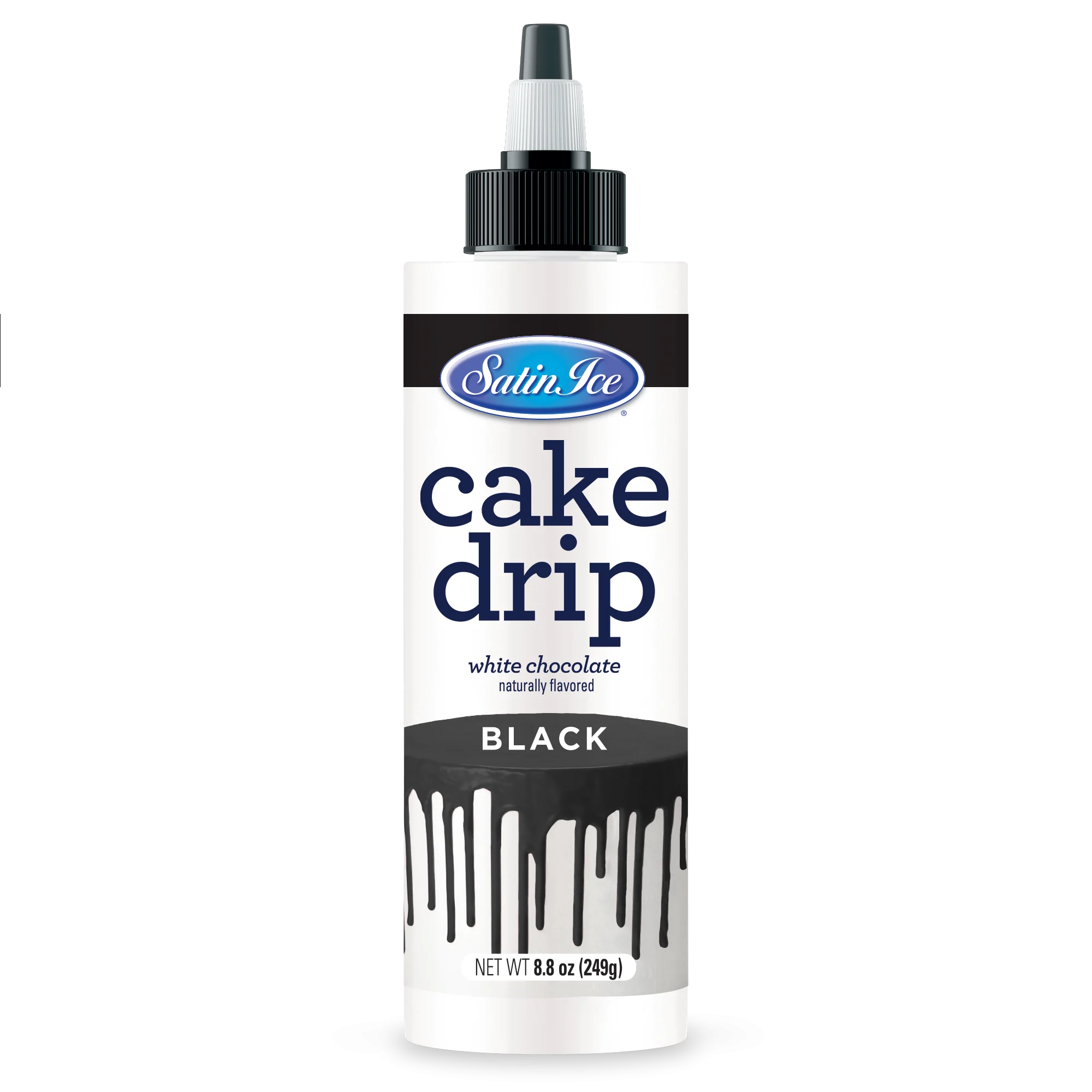 Icing, Cake Drip, Black,3 - 8.8 OUNCE