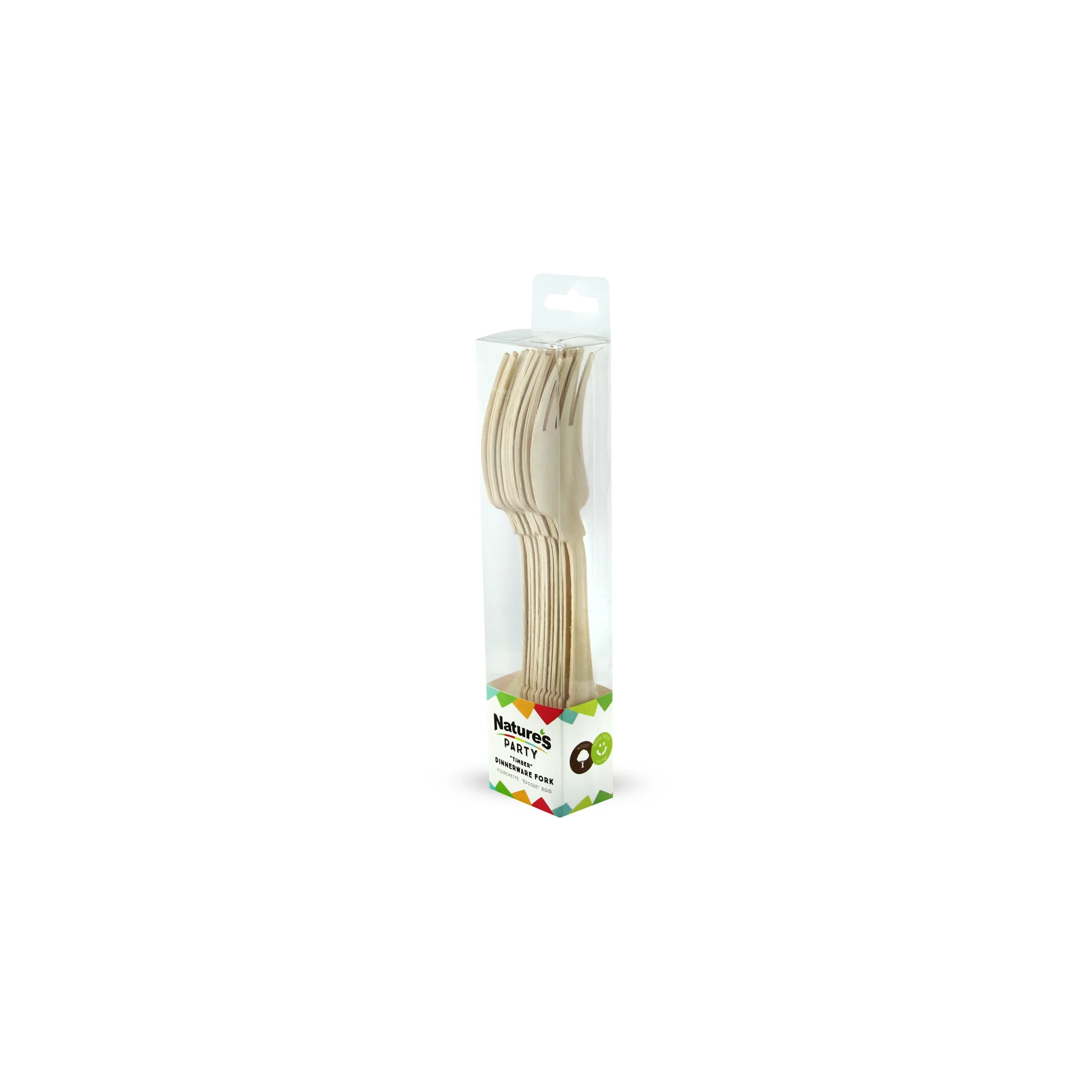 Fork, Elegant, Wood, 7.50 Inch,24 - 12 COUNT
