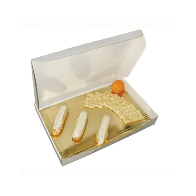 Boxes, Catering, 11.02 x 7.48 x 2.36 Inch, Paper, White,25 - 1 EACH