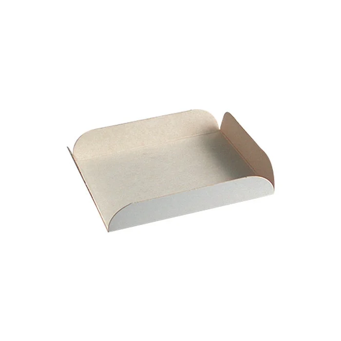 Trays, 5.12 x 5.12 x 0.79 Inch, Paper, White, Square, Foldable Edges,250 - 1 EACH