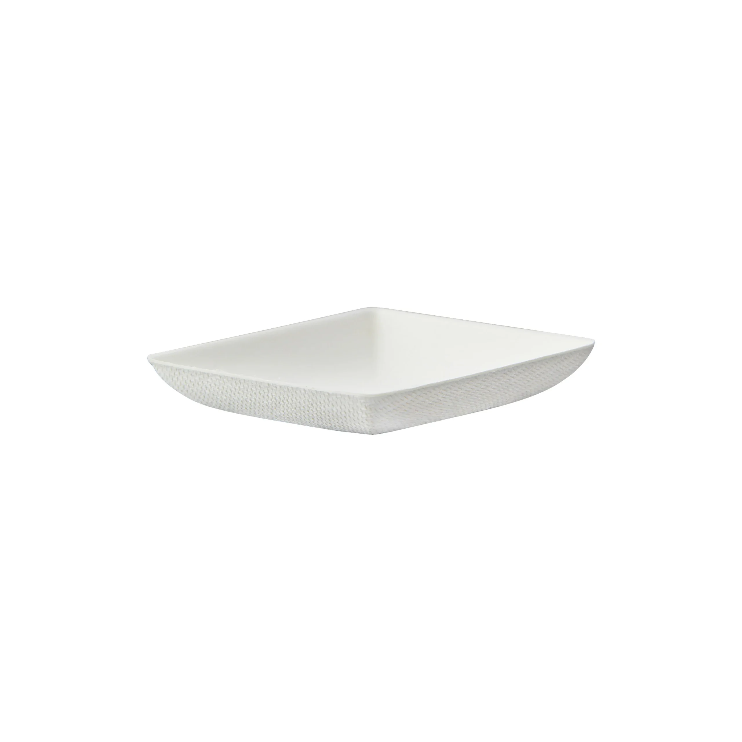 Plates, Bio N Chic 2.5 x 2.5 x 0.45 Inch, Sugarcane, White,300 - 1 EACH