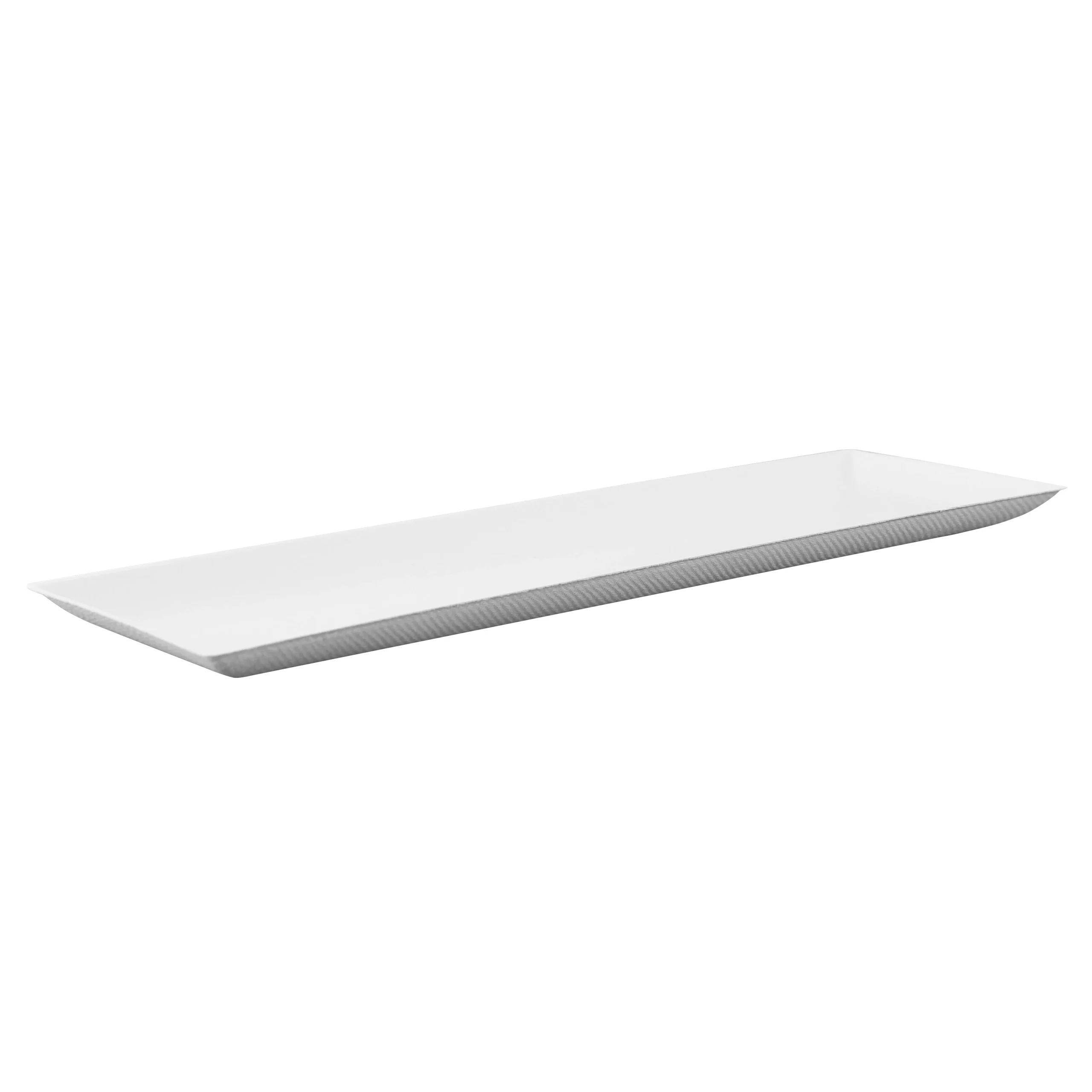 Plates, Bio N Chic 10.60 x 3.50 x 0.48 Inch, Sugarcane, Rectangular,100 - 1 EACH