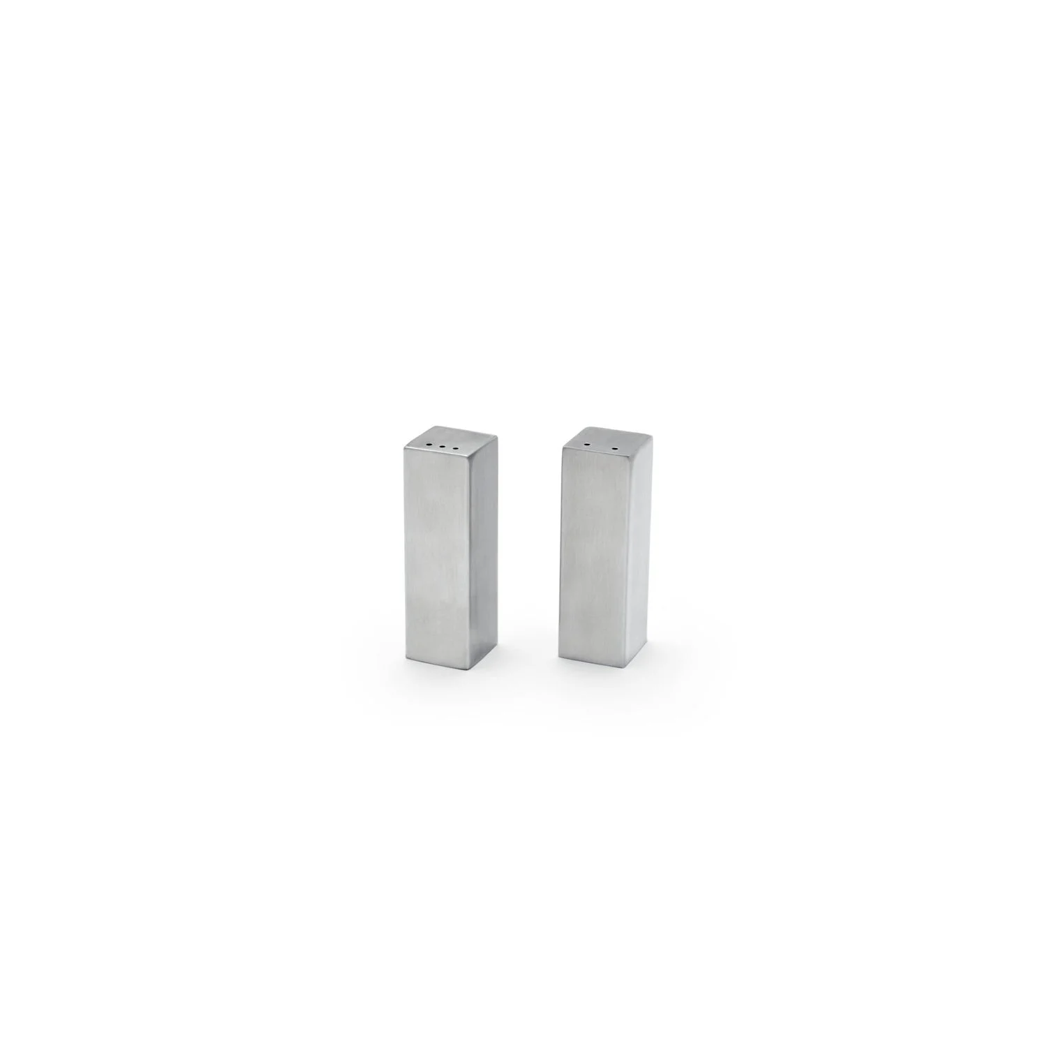Shaker Sets, Salt & Pepper, 3 Inch, Brushed Silver, Stainless Steel,6 - 1 COUNT