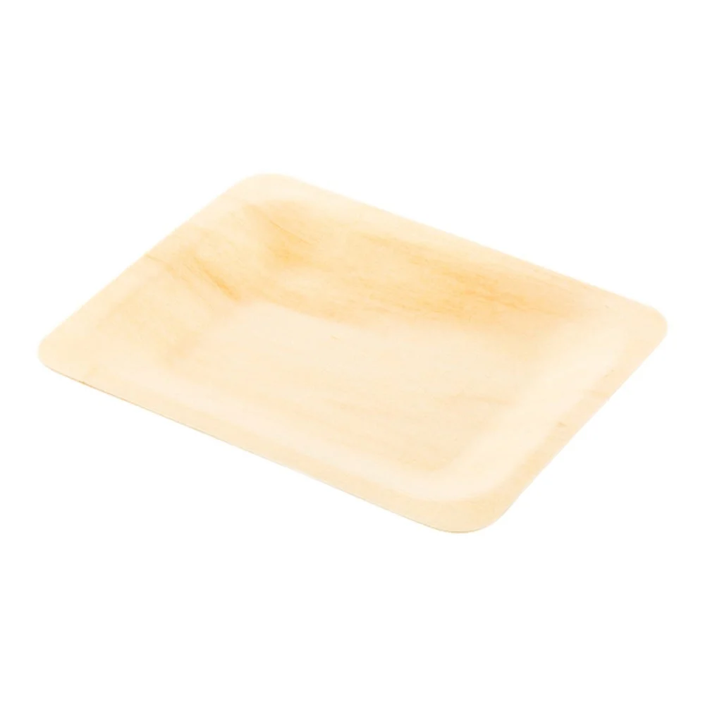 Plates, Food, 3.5 Inch, Wood, Natural, Rectangle, 3.5 Linear Inch,1 - 200 COUNT
