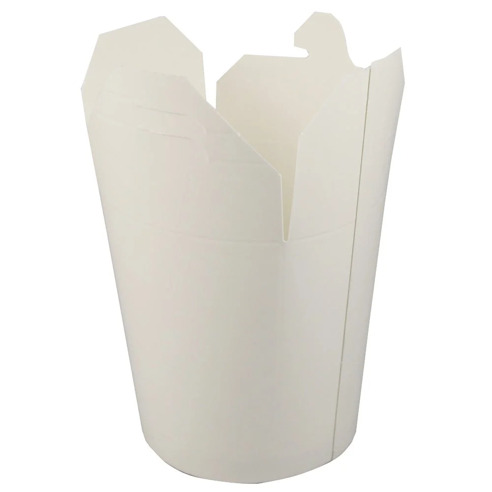 Containers, Food, #16, Paper, White, Round Bottom,20 - 25 COUNT