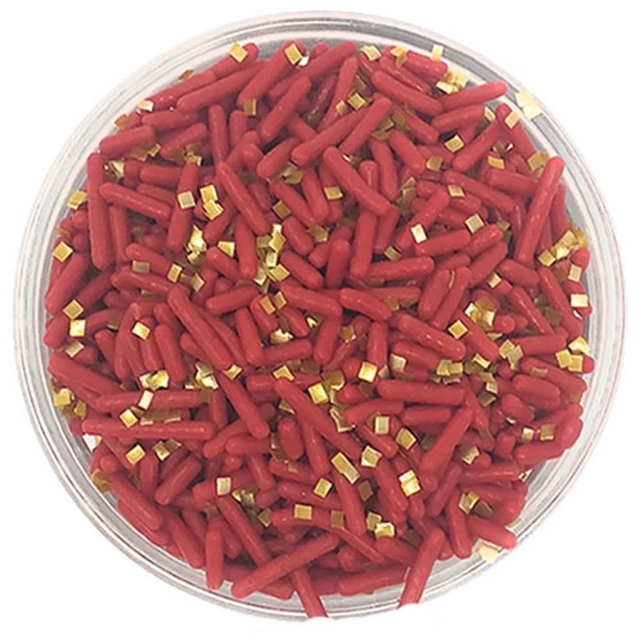 Sprinkle Mix, Regal, Red & Gold Assortment,6 - 1 POUND