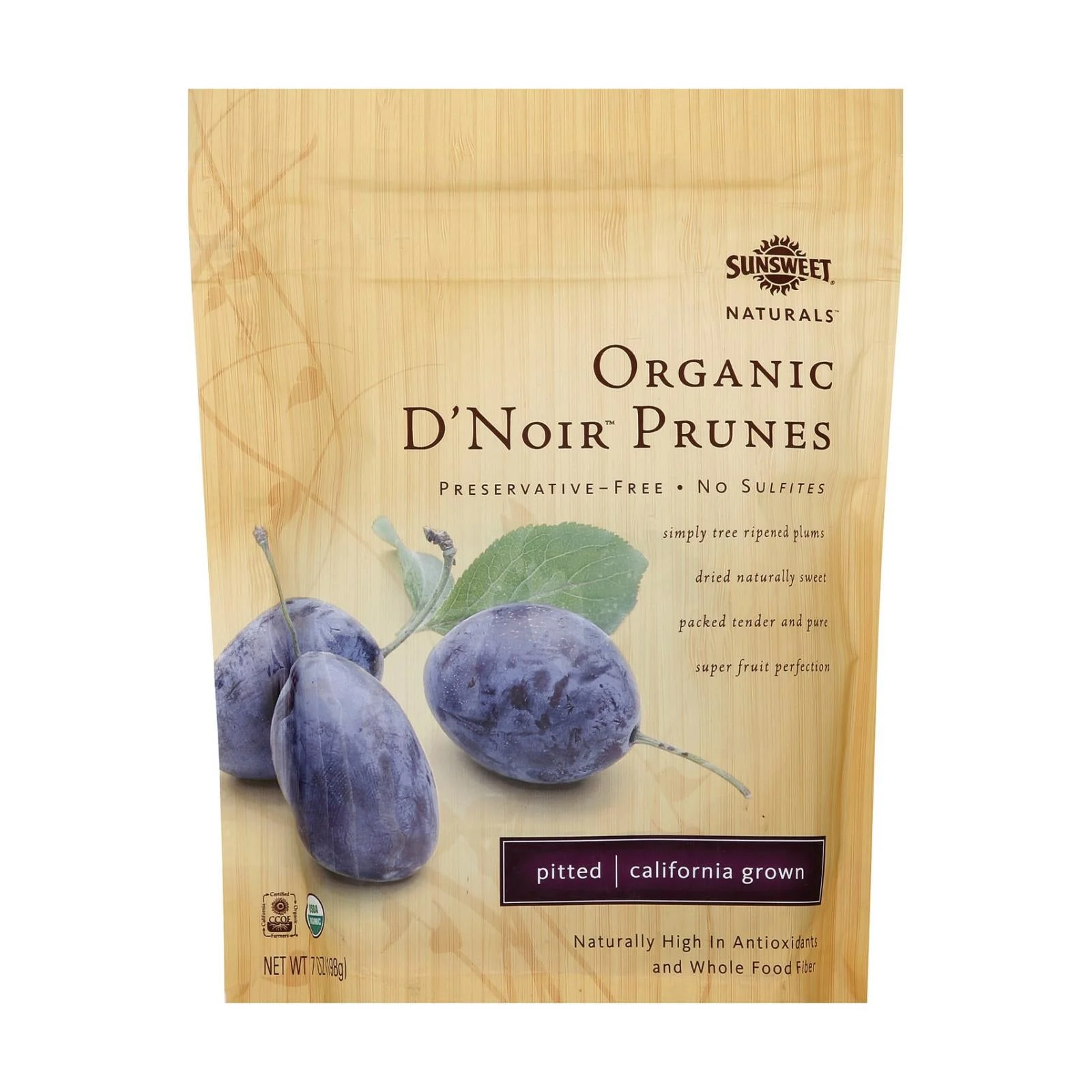Prunes, D'Noir, Dried, Pitted,12 - 7 OUNCE