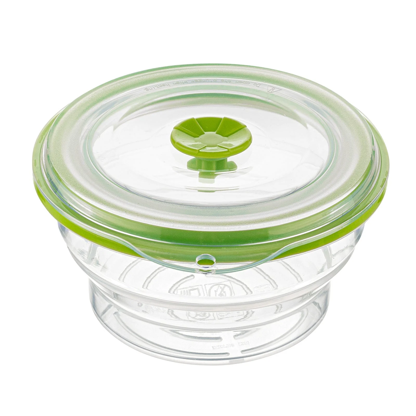 Containers, Food Storage, Fresh Hero 16 Ounce, Collapsible Airtight, Green, Silicone, 5.75 x 5.75 x 2.75 Inch, includes Vented Lid,1 - 1 EACH